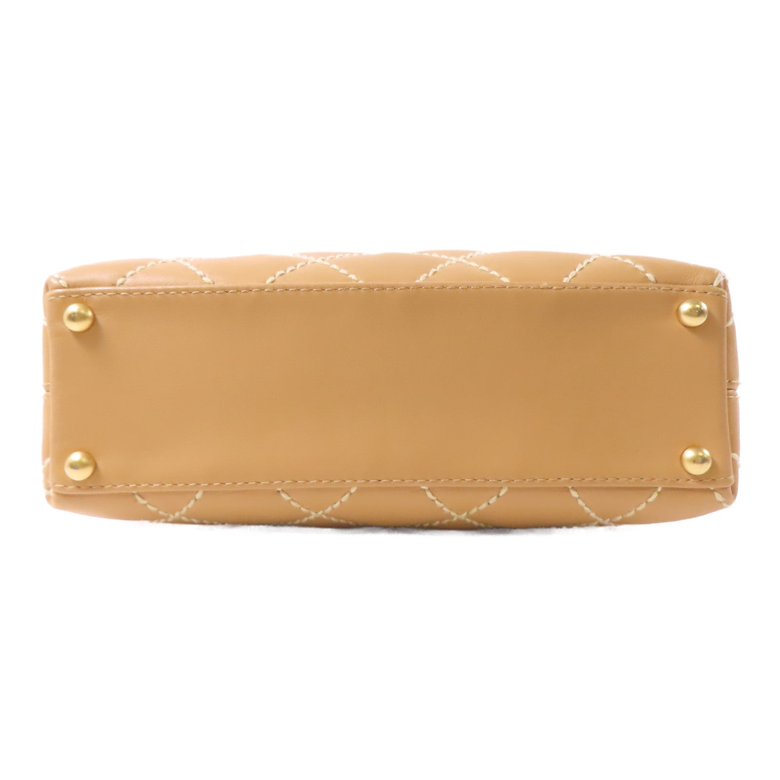 CHANEL 菱格牛皮皮革Shoulder Bag肩背袋啡色