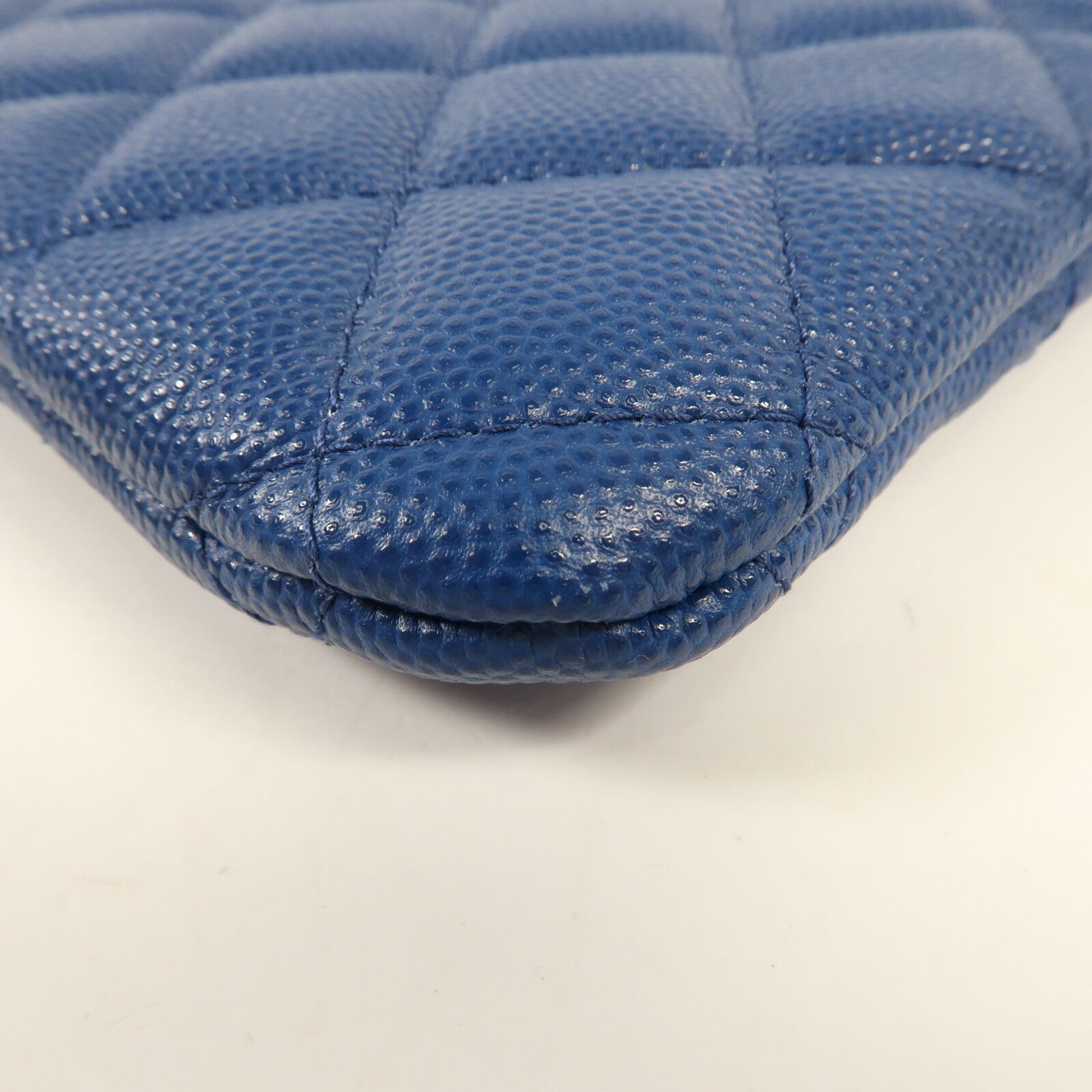 CHANEL 牛皮皮革Clutch銀扣手拿包