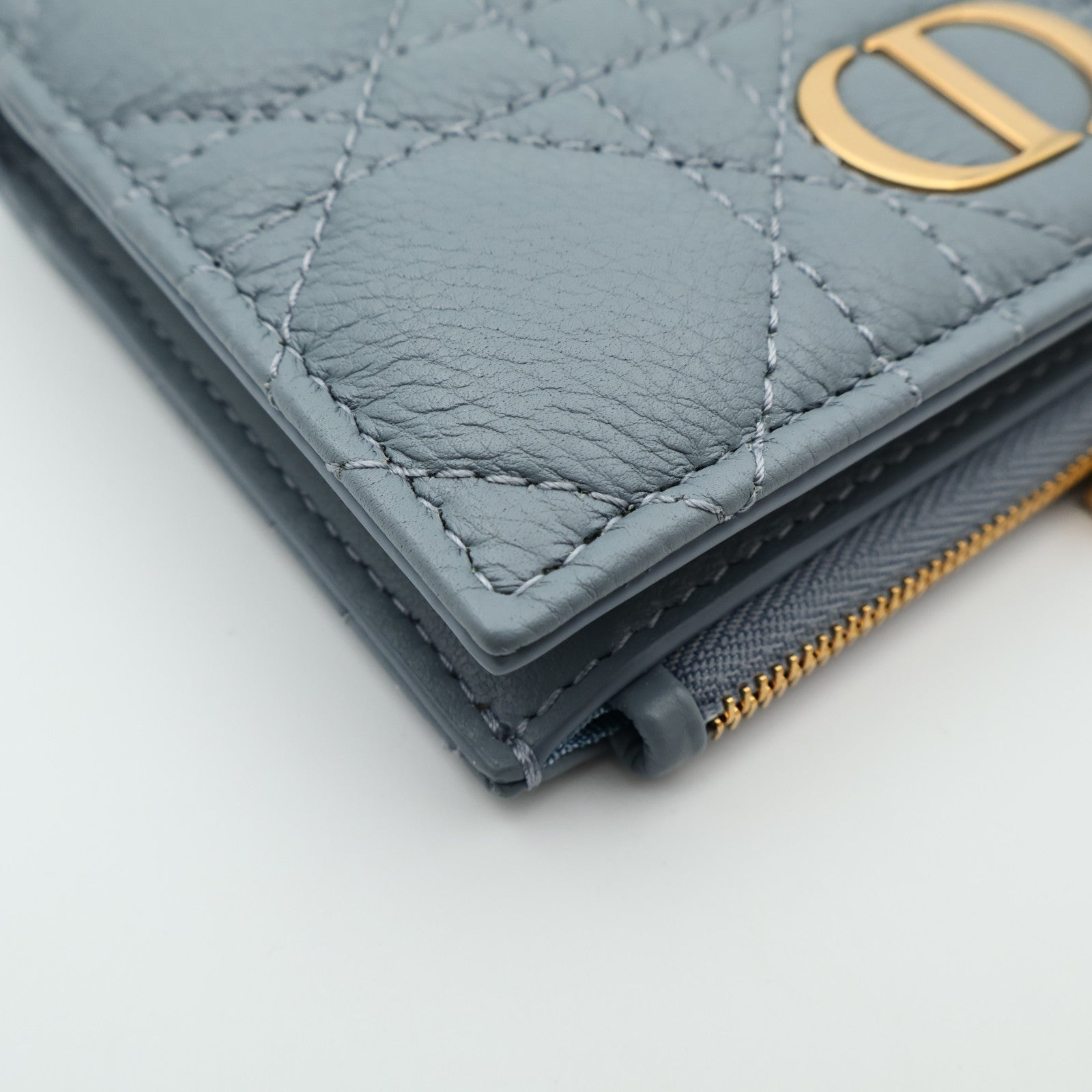 Dior 牛皮皮革Wallet金扣錢包