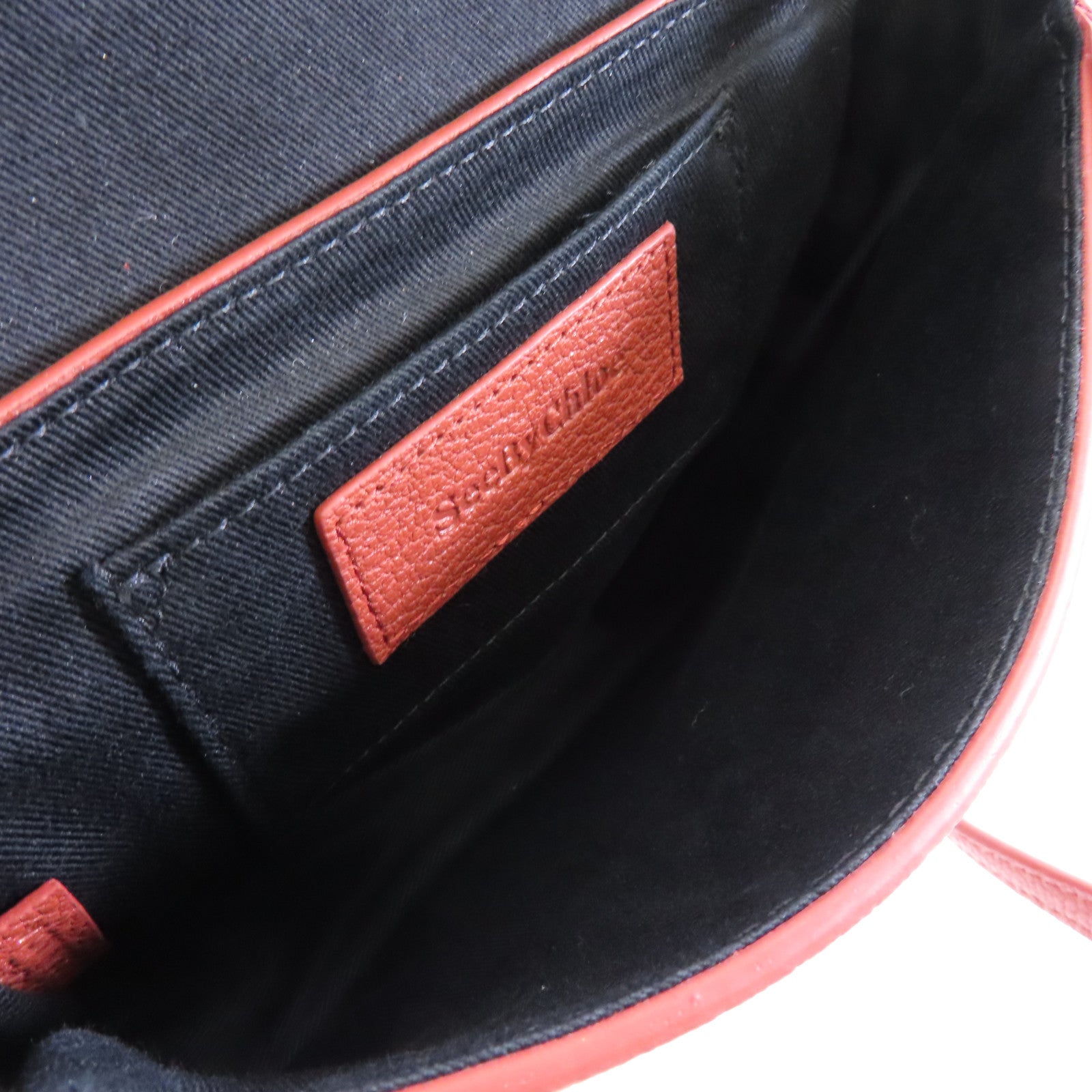 SEE BY CHLOE 牛皮皮革Shoulder Bag金扣肩背袋紅色