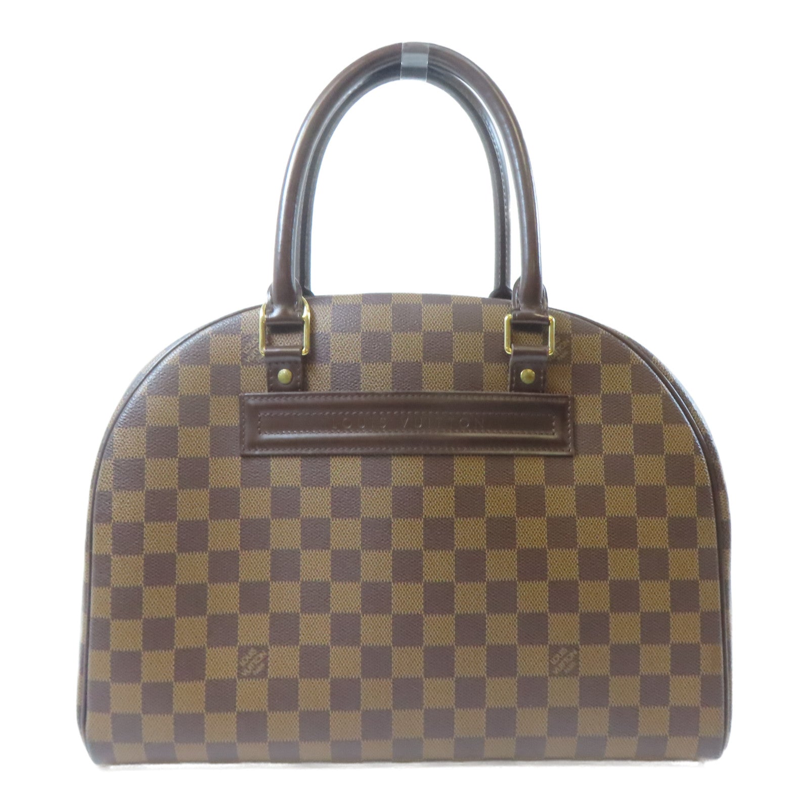 LOUIS VUITTON 【激減優惠】Damier Ebene Nolita金扣手挽袋啡色