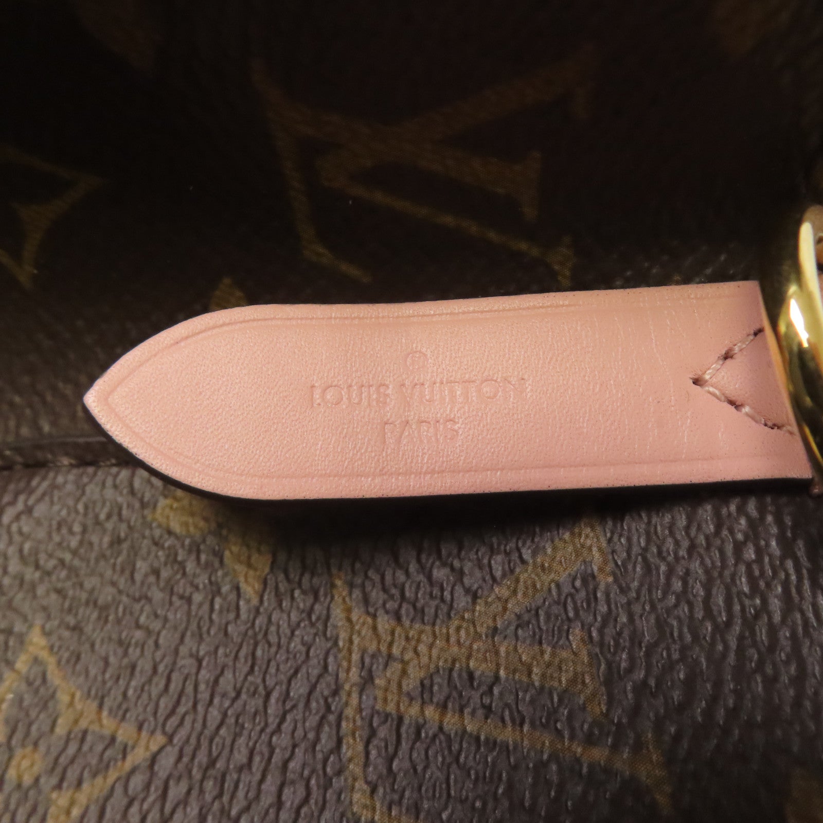 LOUIS VUITTON Monogram Neo Noe金扣手挽肩背兩用袋棕色/粉紅色