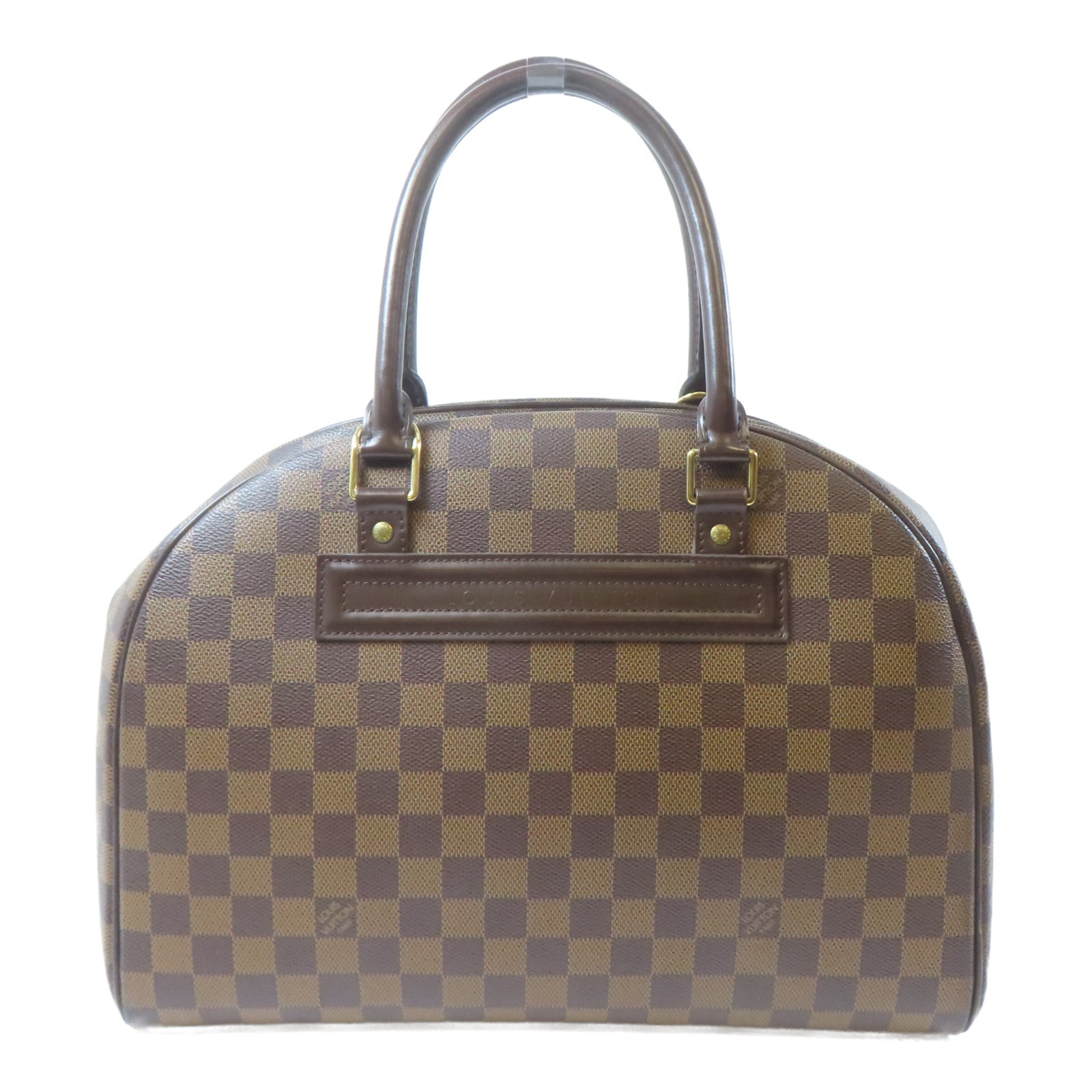 LOUIS VUITTON 【激減優惠】Damier Ebene Nolita金扣手挽袋啡色