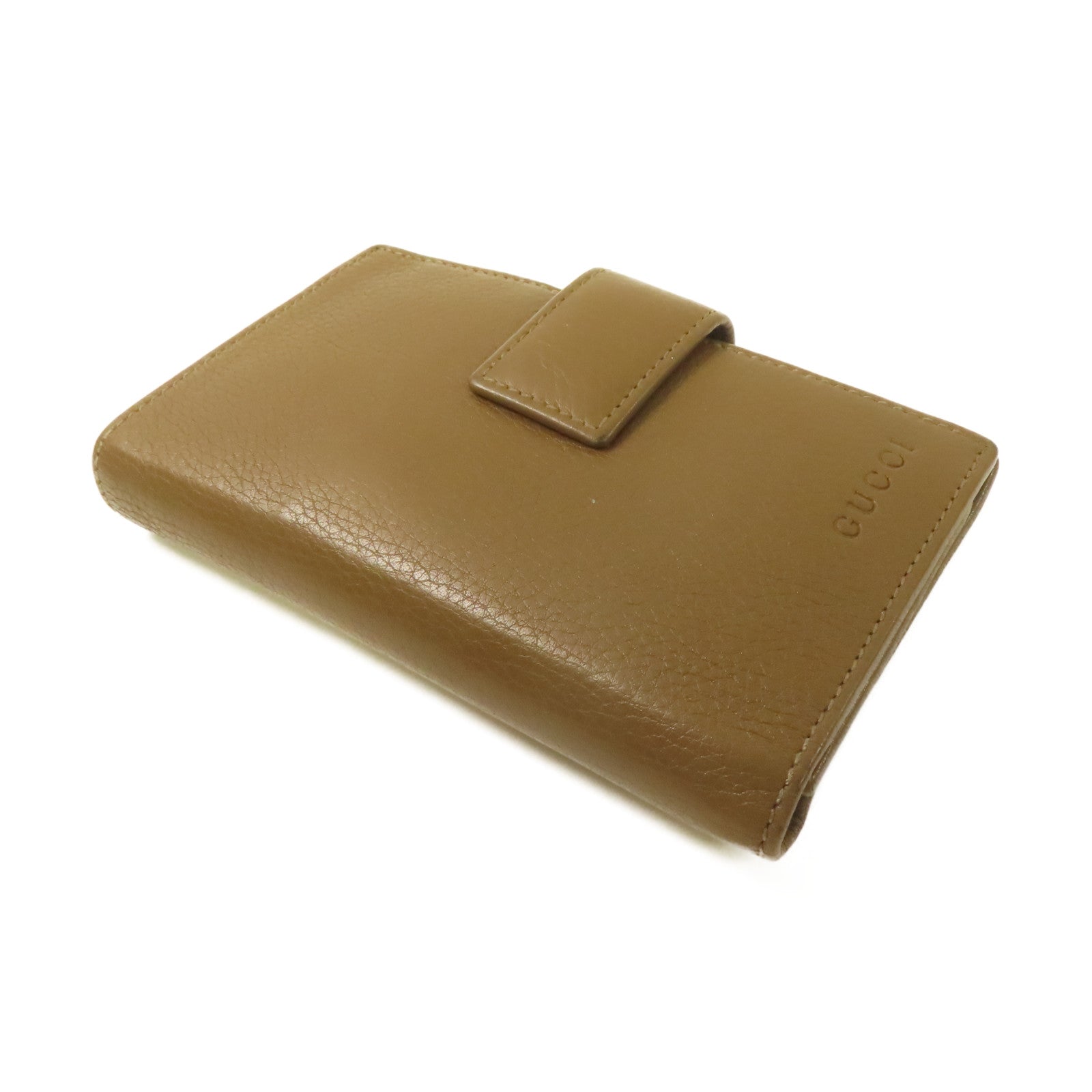 GUCCI 【激減優惠】牛皮皮革Long Wallet長錢包啡色
