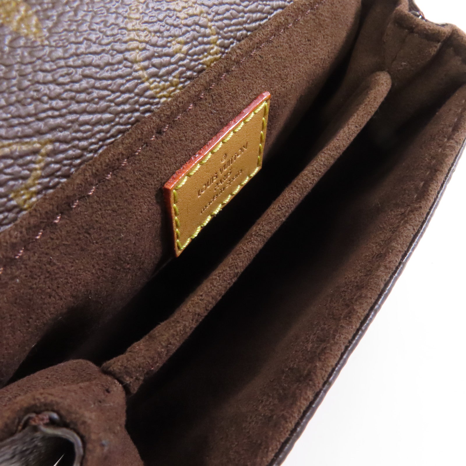 LOUIS VUITTON Monogram Micro Metis金扣手挽肩背兩用袋棕色
