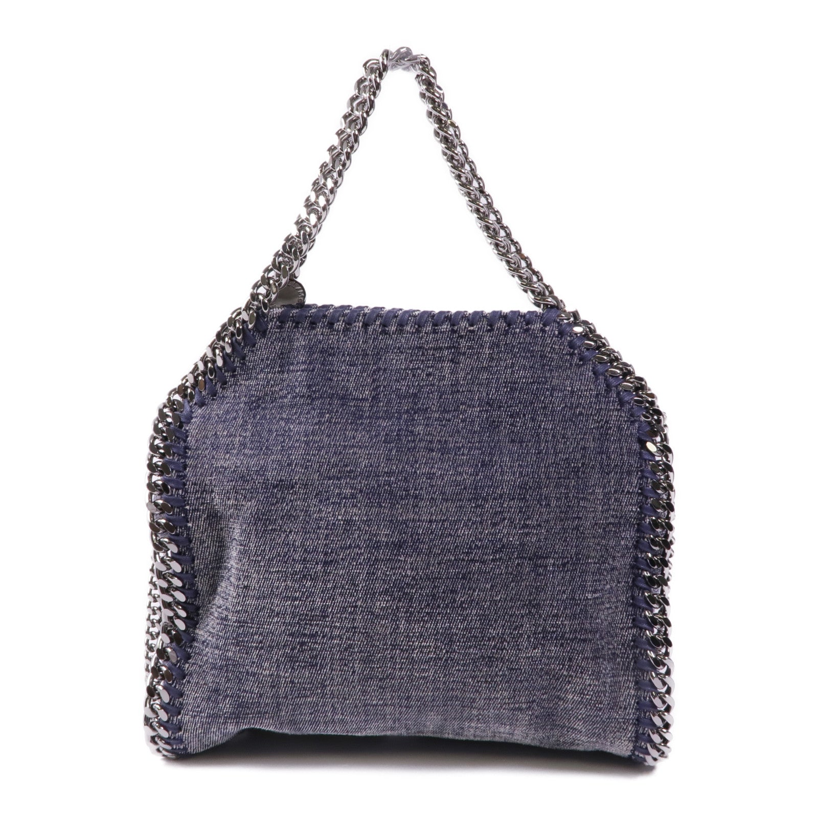 Stella McCartney 牛仔布2 Way Shoulder銀扣手挽肩背兩用袋