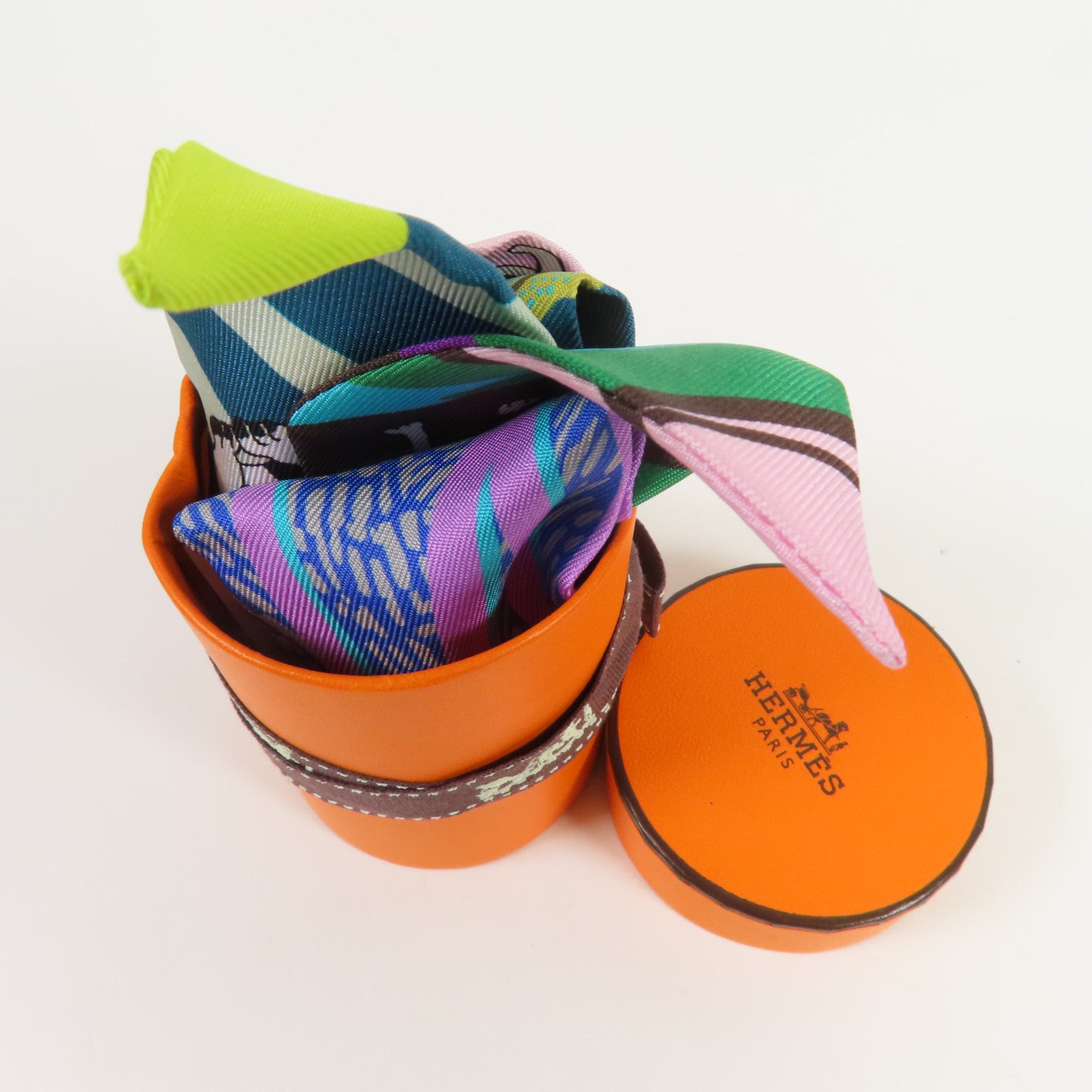 HERMES 絲質Twilly絲巾