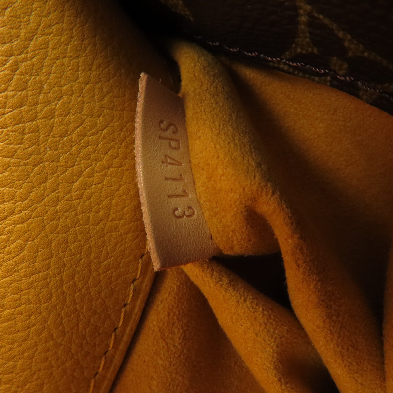LOUIS VUITTON LV GHW Pallas MM 2 Way Shoulder Bag M40929 Monogram Brown/Yellow
