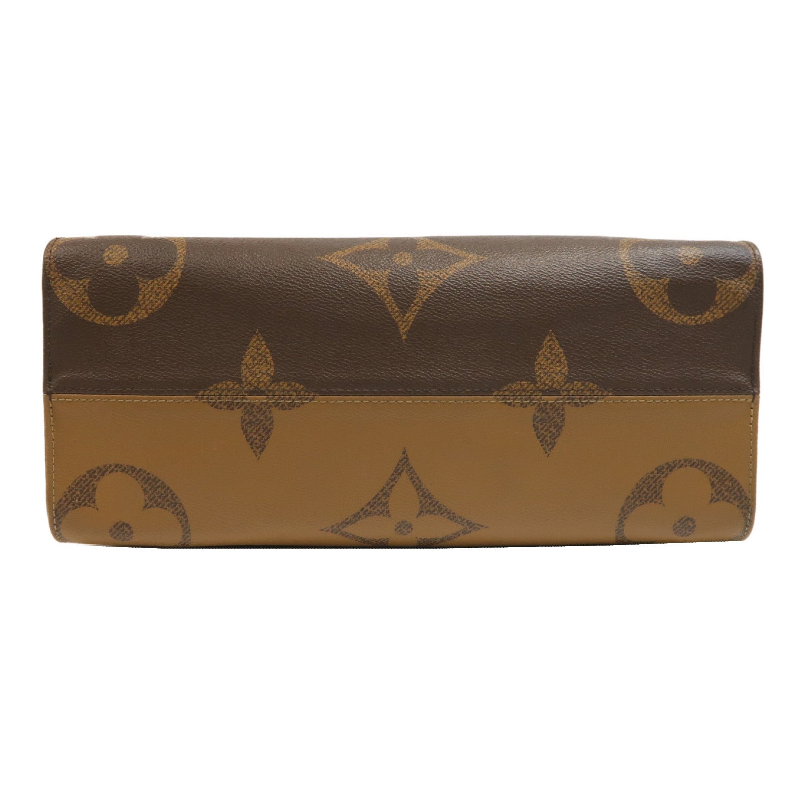 LOUIS VUITTON Monogram Giant Reverse OnTheGo MM金扣手挽肩背兩用袋啡色