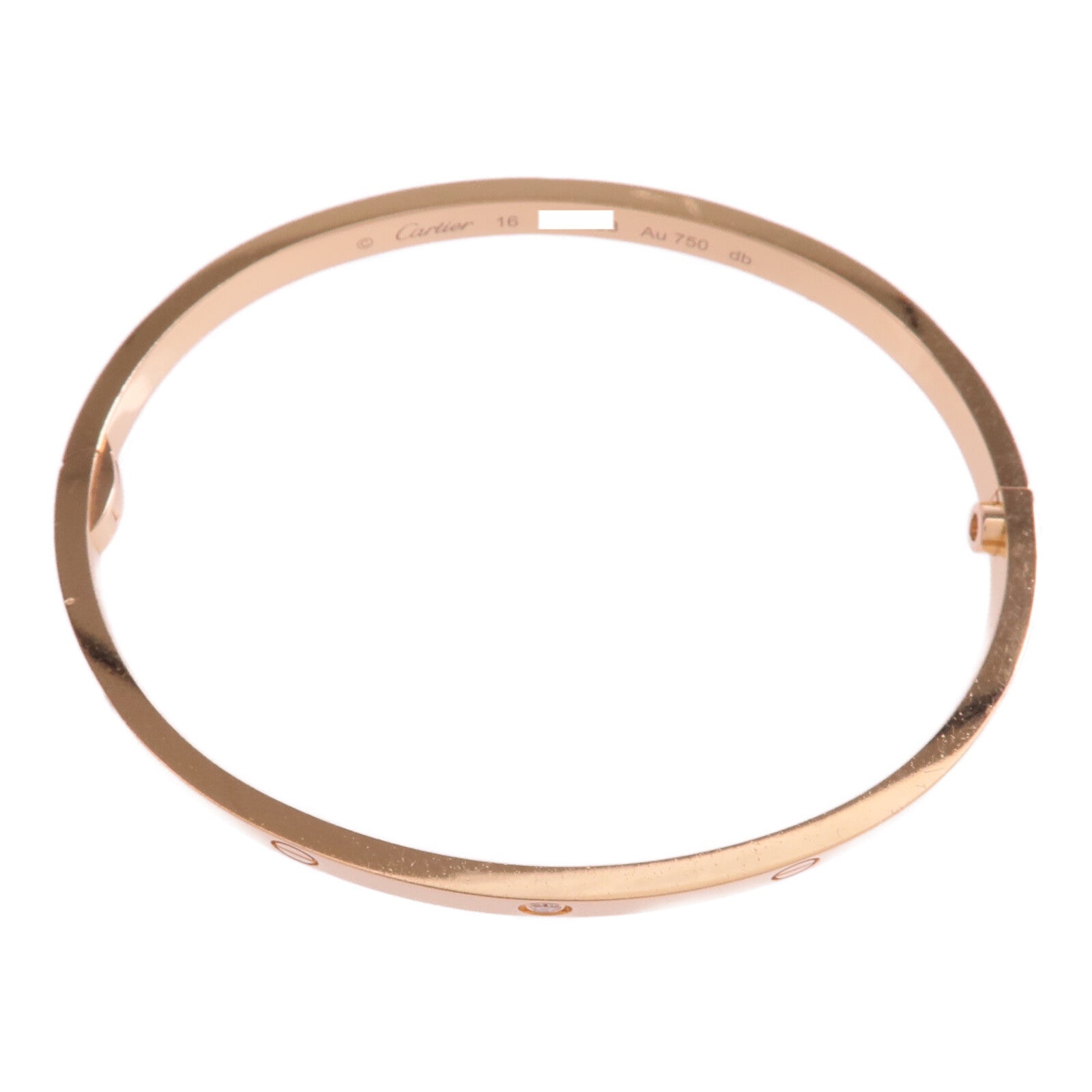 CARTIER 18K玫瑰金Love Bracelet Small Model鑽石手鐲Cartier#16