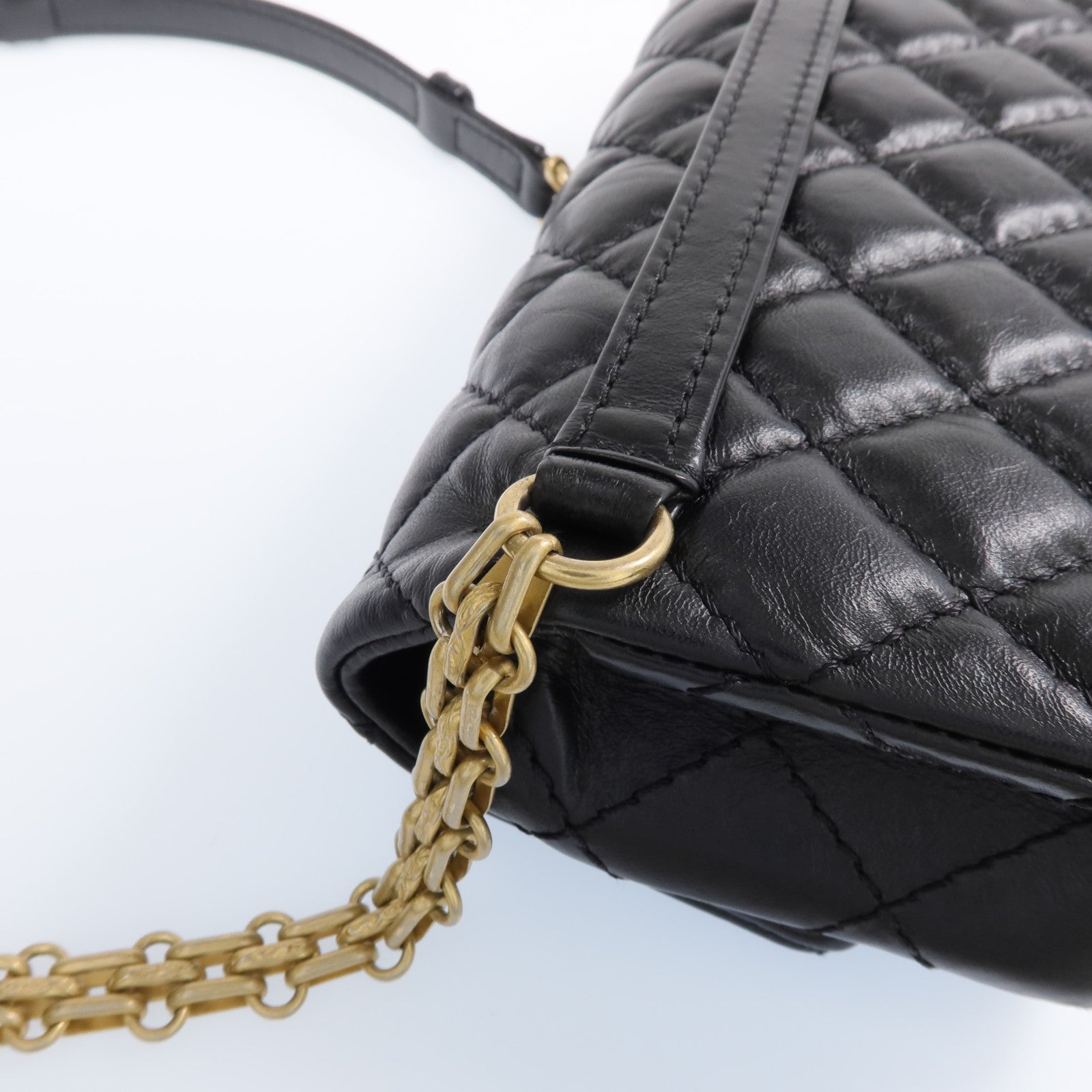 CHANEL 【激減優惠】牛皮皮革2.55 Belt Bag金扣鏈帶肩背袋