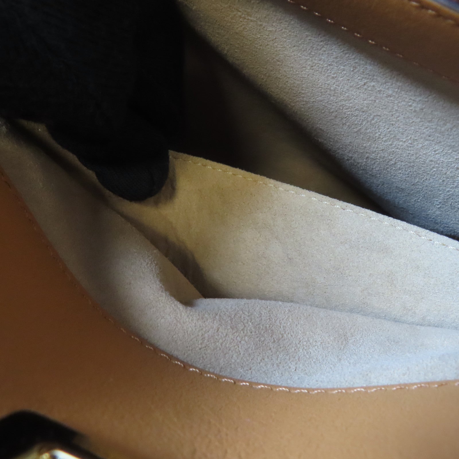 MCM 皮革2 Way Shoulder Bag金扣手挽肩背兩用袋啡色