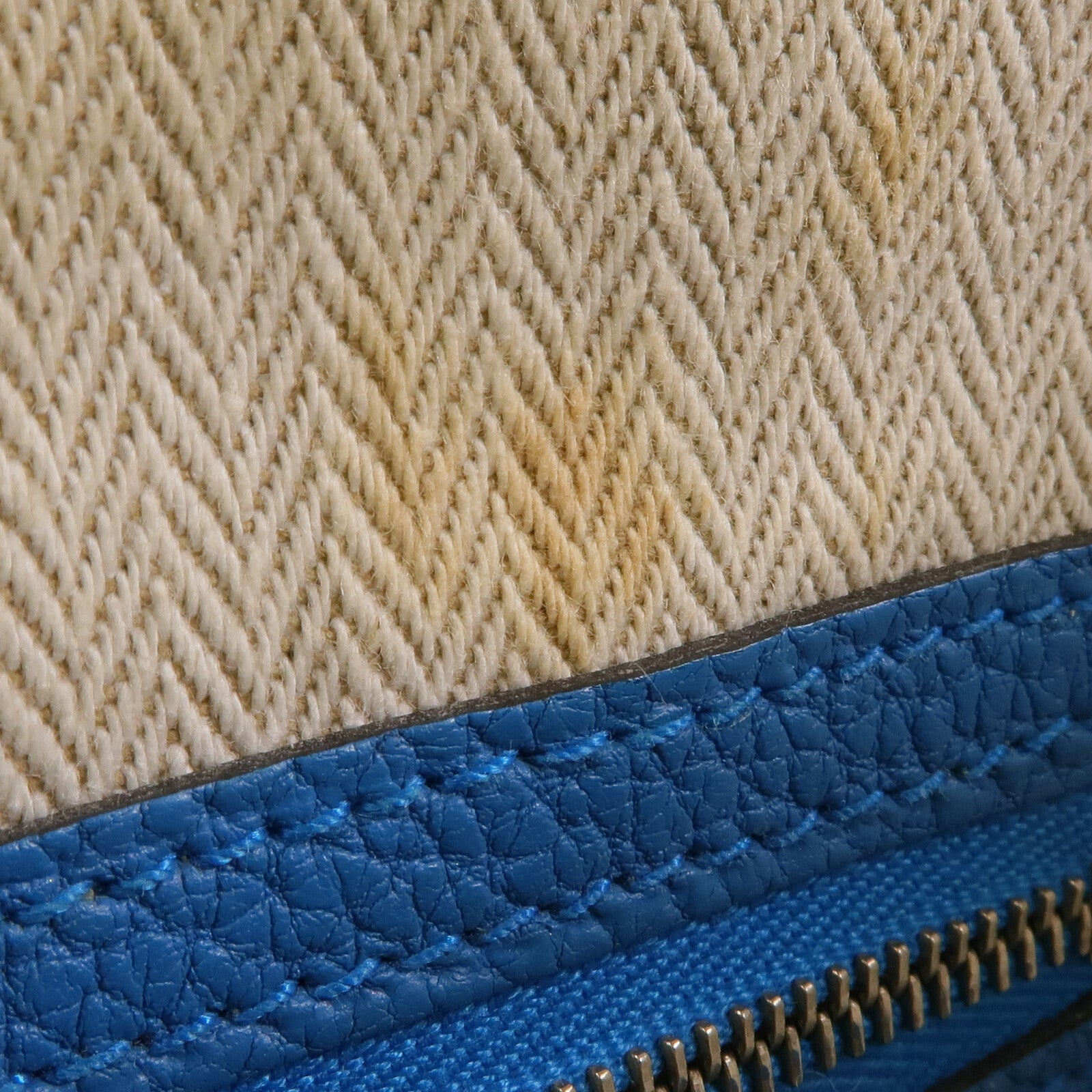 HERMES Clemence皮革Garden Party TPM銀扣手挽袋Turquoise