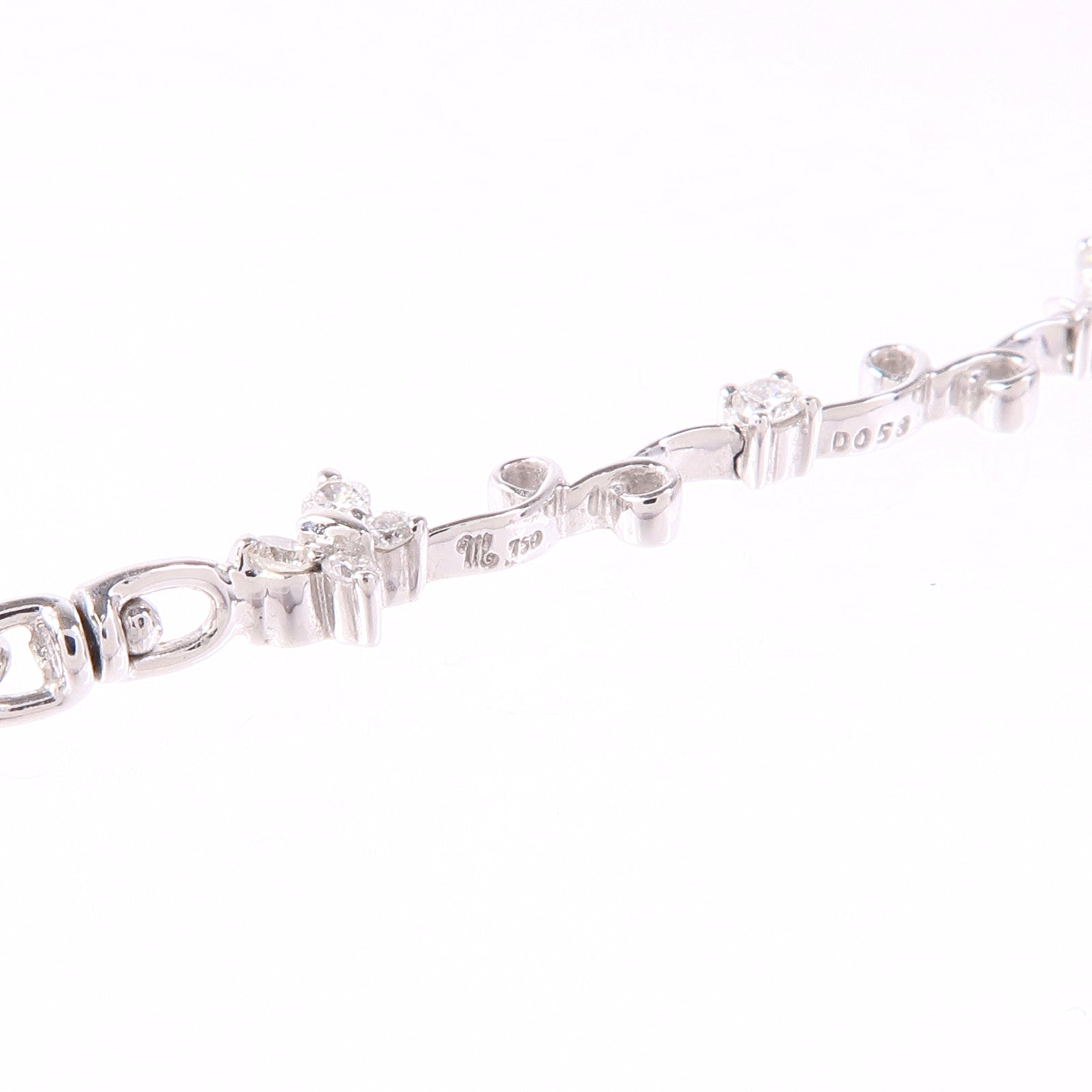 JEWELRY 【激減優惠】18K白金Diamond Bracelet鑽石手鏈