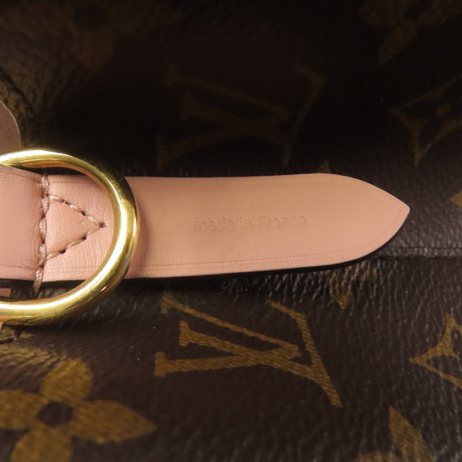 LOUIS VUITTON Monogram Neo Noe金扣手挽肩背兩用袋棕色/粉紅色