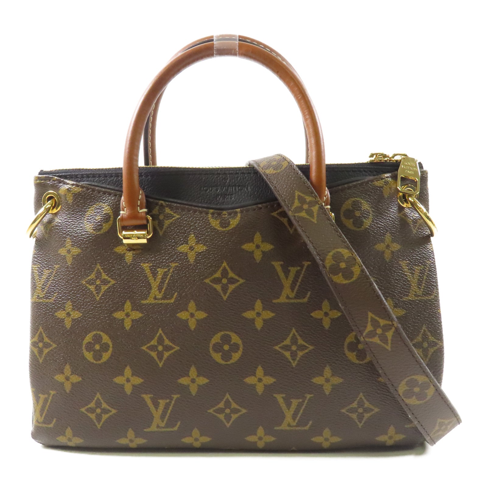 LOUIS VUITTON Monogram Pallas BB金扣手挽肩背兩用袋