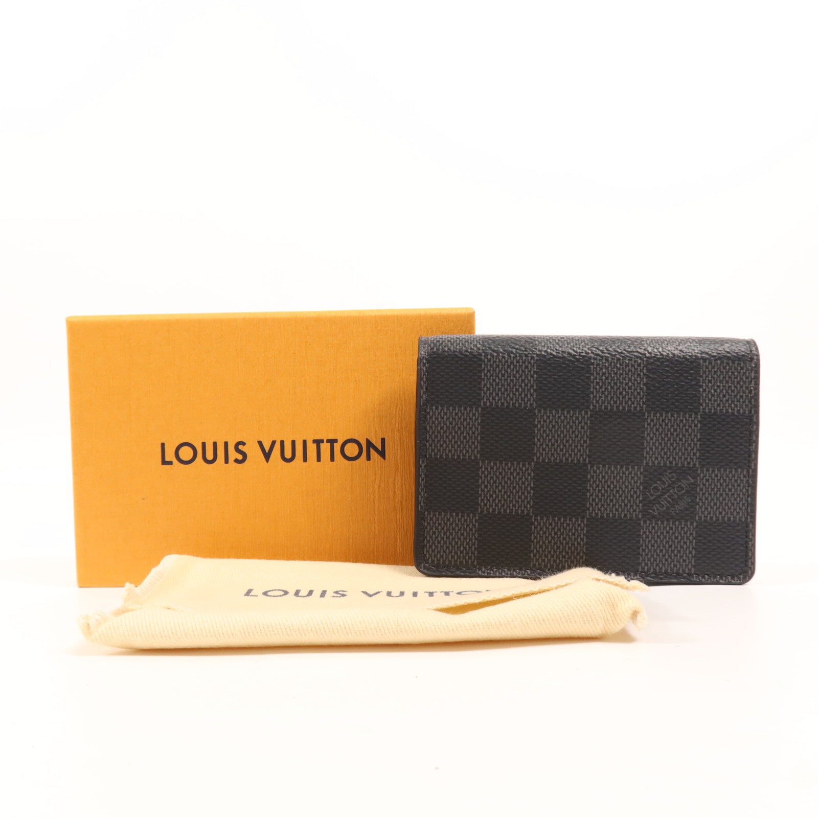 LOUIS VUITTON Damier Graphite Enveloppe Carte De Visite卡片套