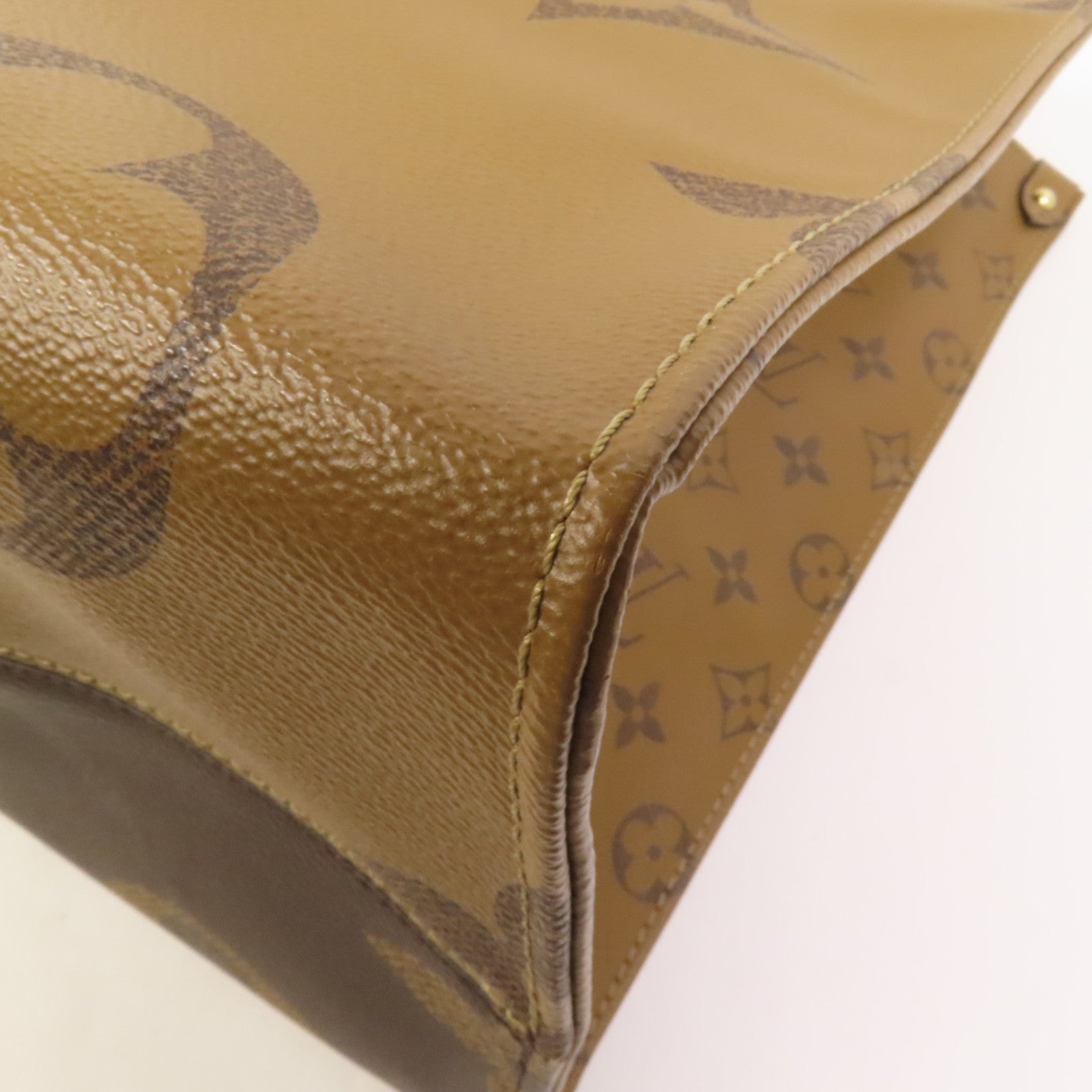 LOUIS VUITTON 【激減優惠】Monogram Giant Reverse On The Go GM金扣手挽肩背兩用袋