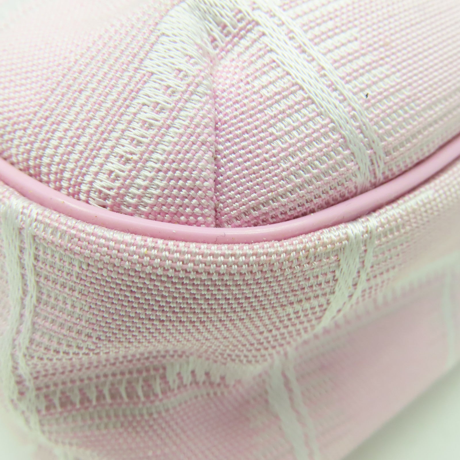CHANEL 【清倉大減價】帆布New Travel Line Shoulder Bag金扣肩背袋粉紅色