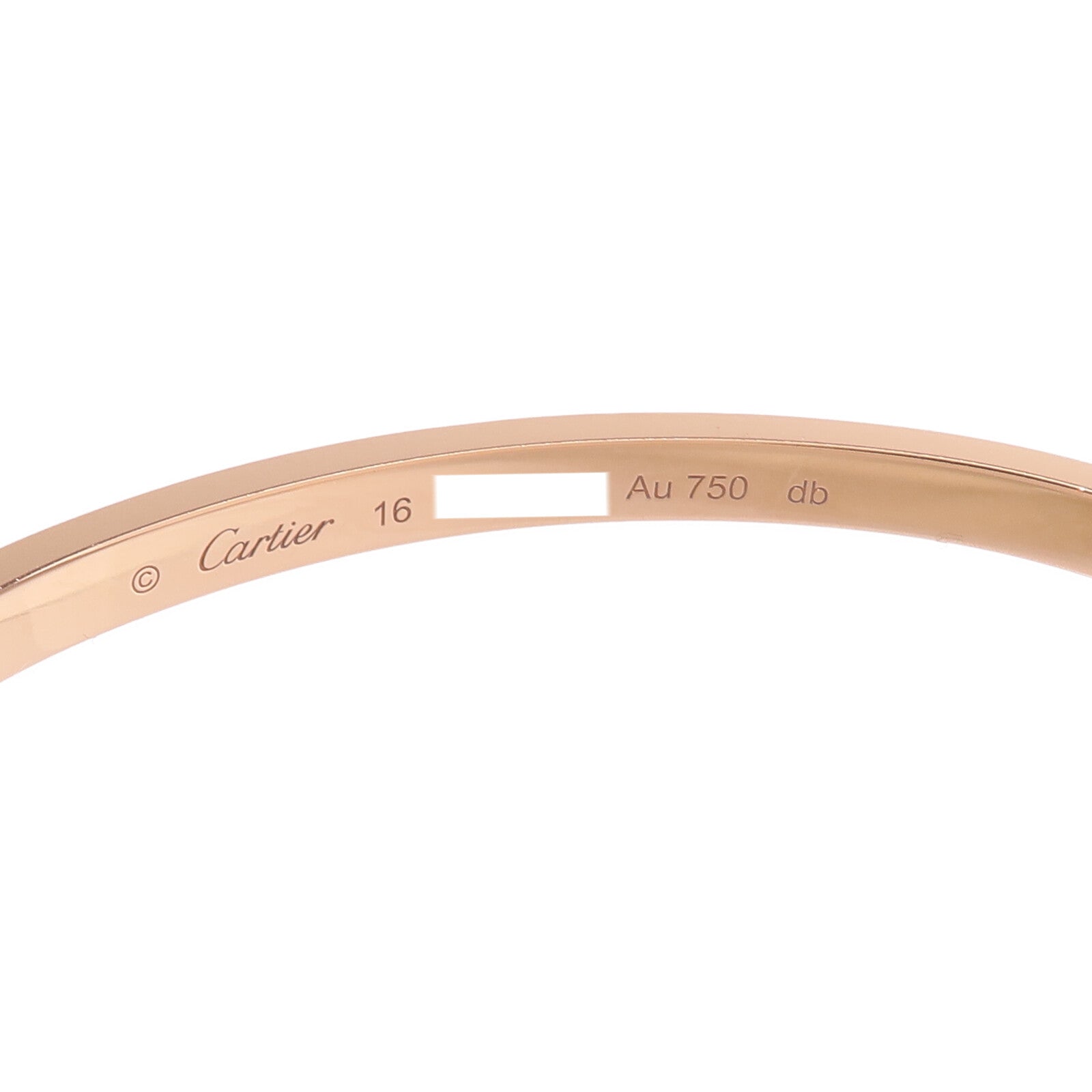 CARTIER 18K玫瑰金Love Bracelet Small Model鑽石手鐲Cartier#16