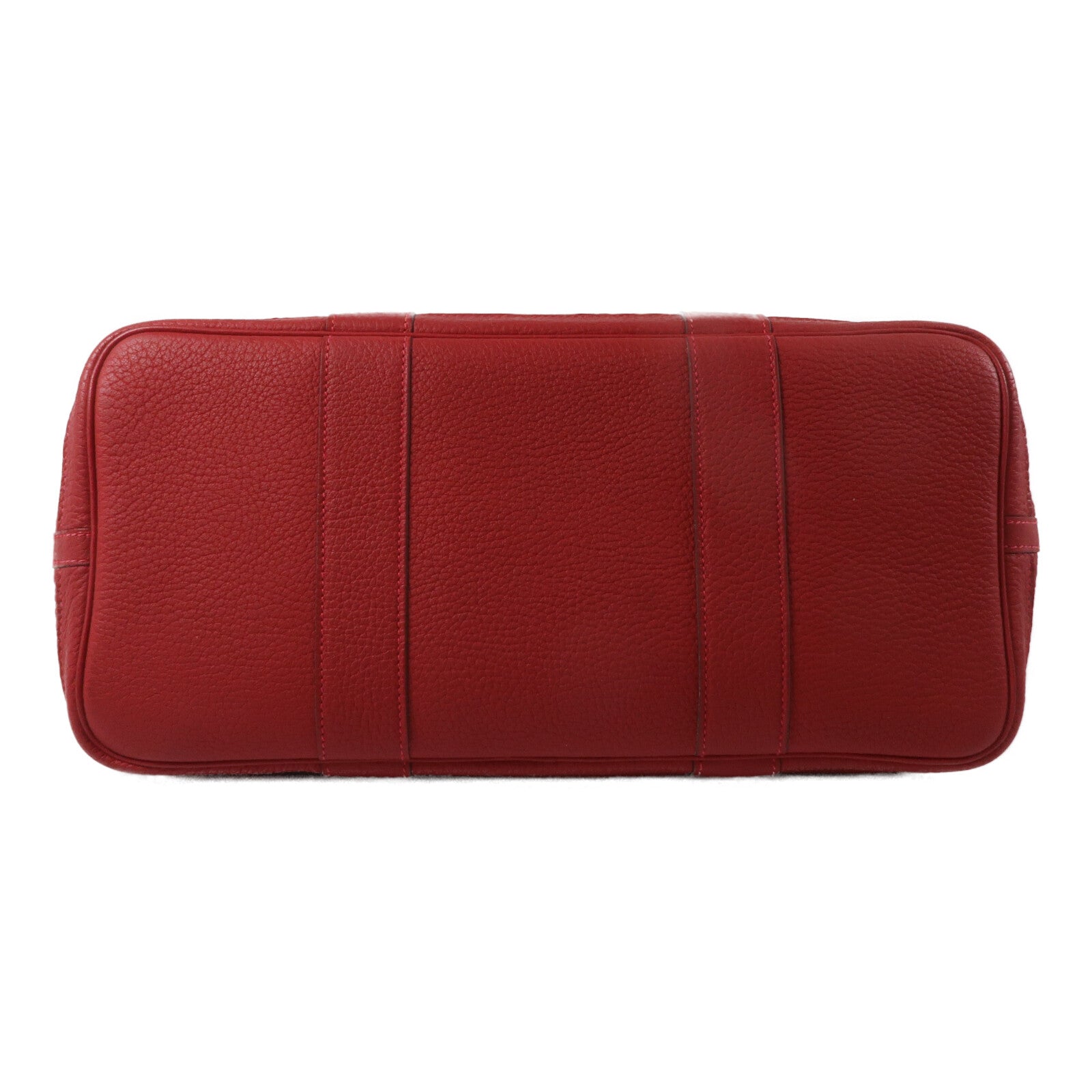 HERMES Negonda皮革Garden Party PM手挽袋Rouge Tomate