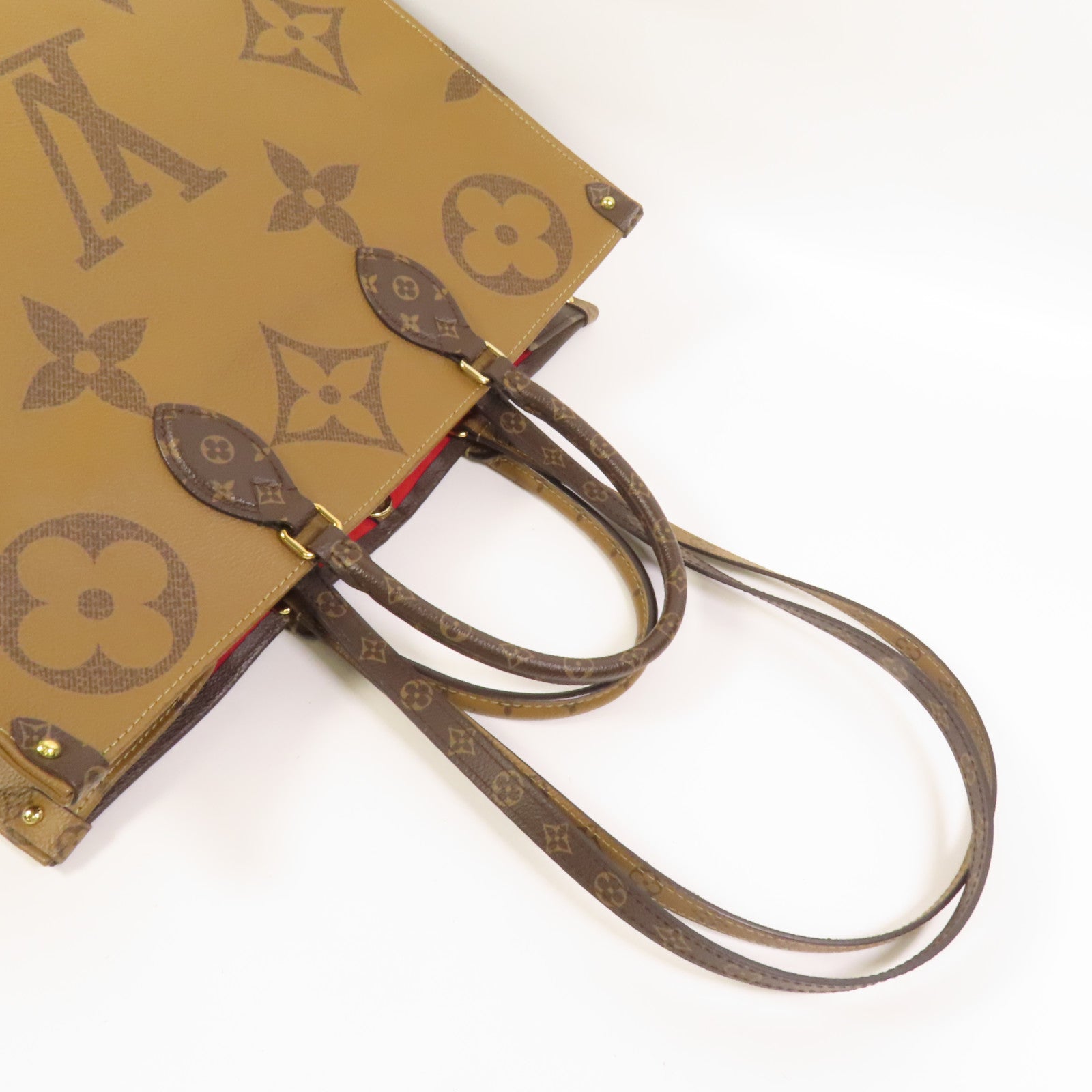 LOUIS VUITTON 【激減優惠】Monogram Giant Reverse On The Go GM金扣手挽肩背兩用袋