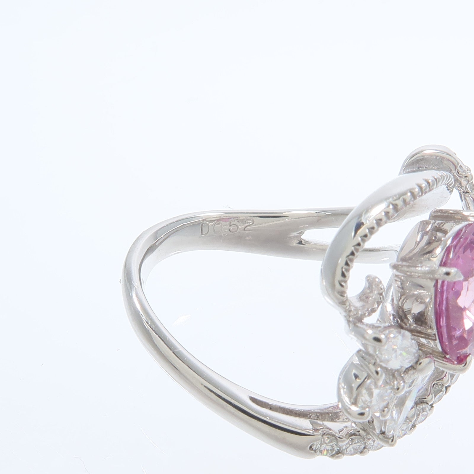 JEWELRY PT900鉑金Purple Sapphire Ring紫色藍寶石/鑽石戒指