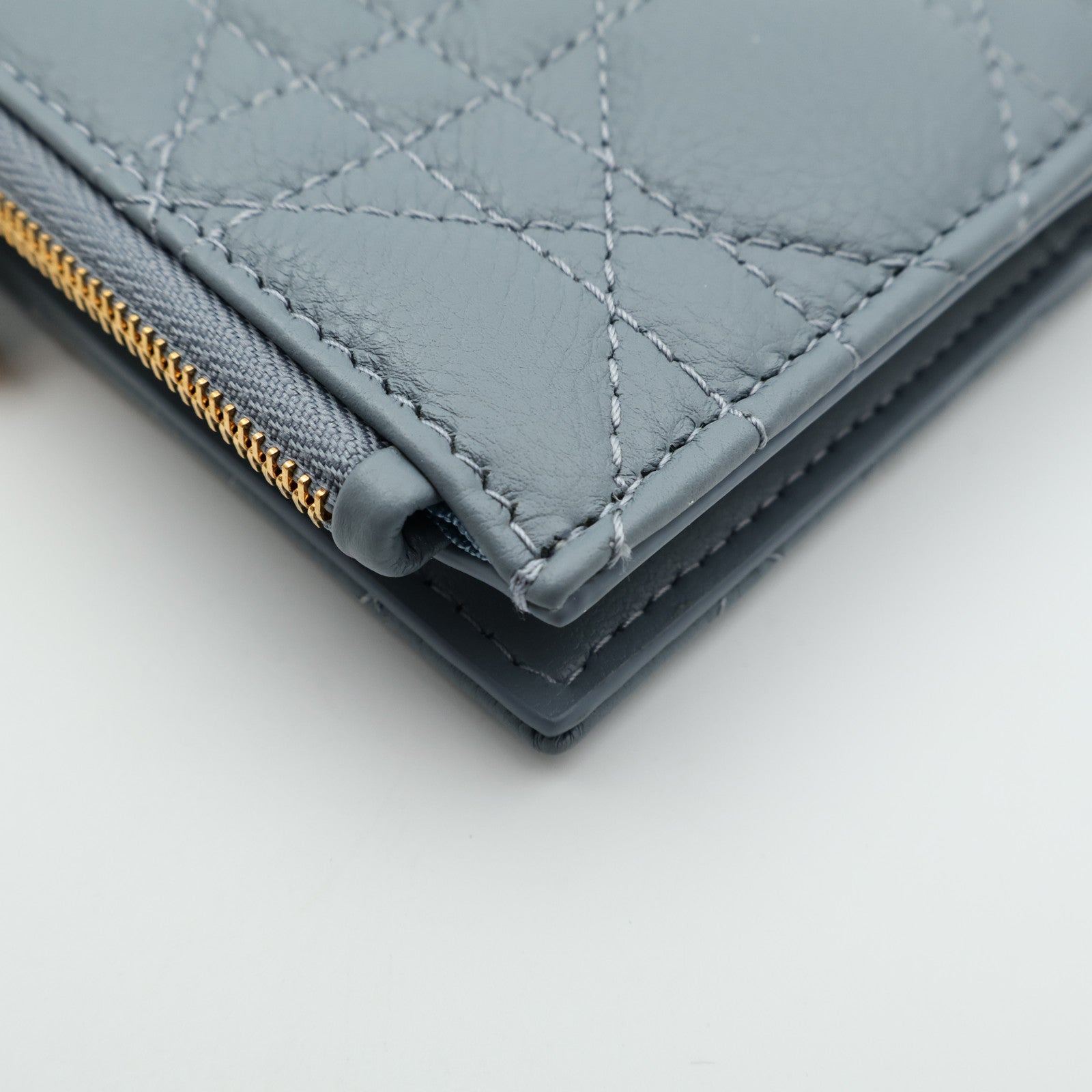 Dior 牛皮皮革Wallet金扣錢包