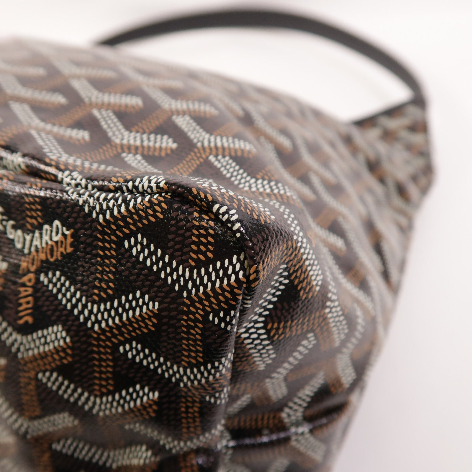 GOYARD 塗層帆布Boheme Hobo銀扣肩背袋