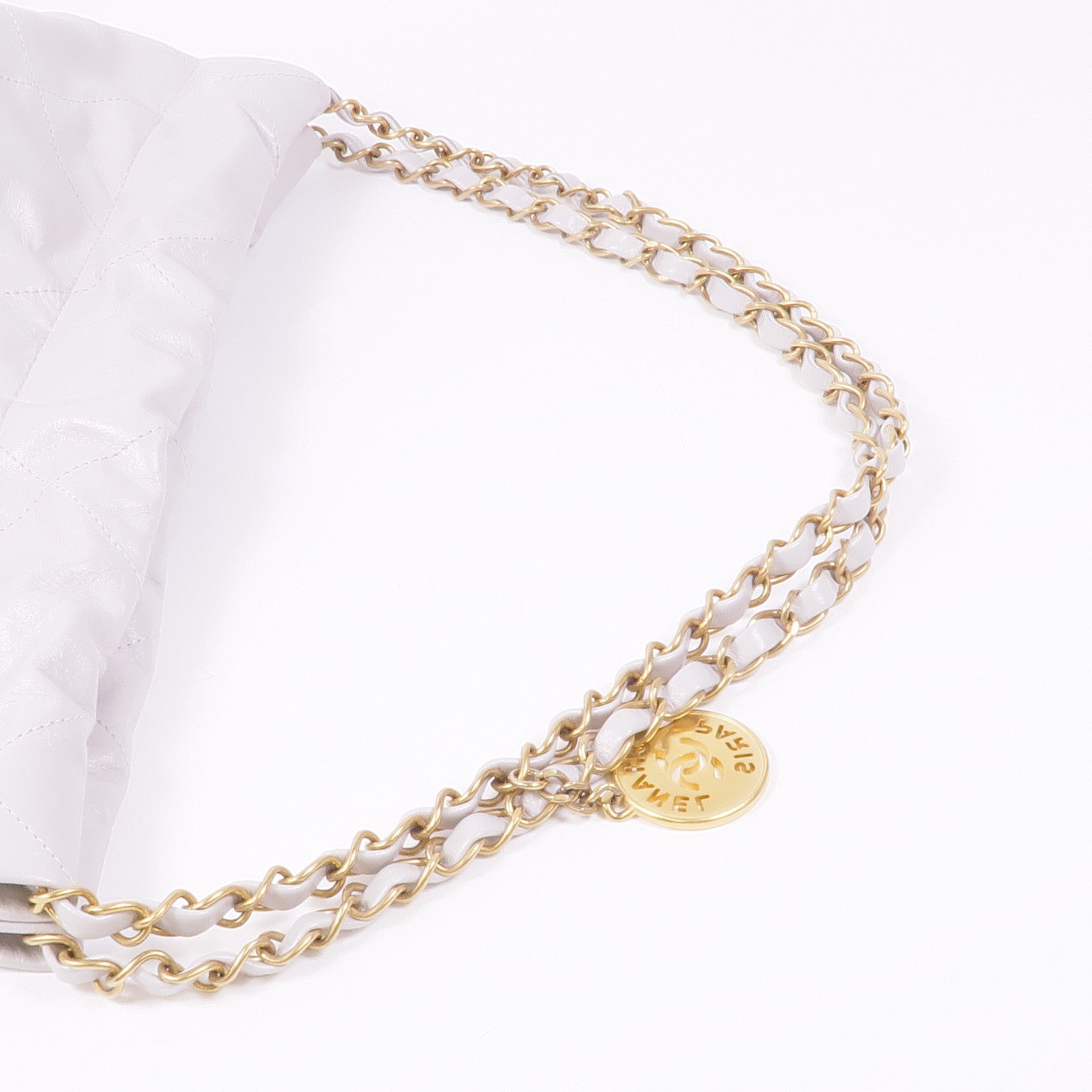 CHANEL 羊皮皮革C22 Small金扣鏈帶肩背袋