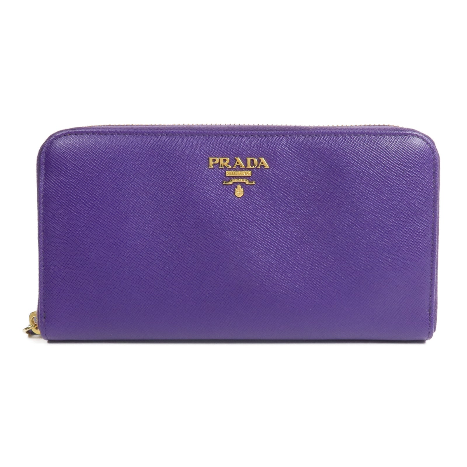 PRADA Saffiano皮革Zip Around Long Wallet長錢包