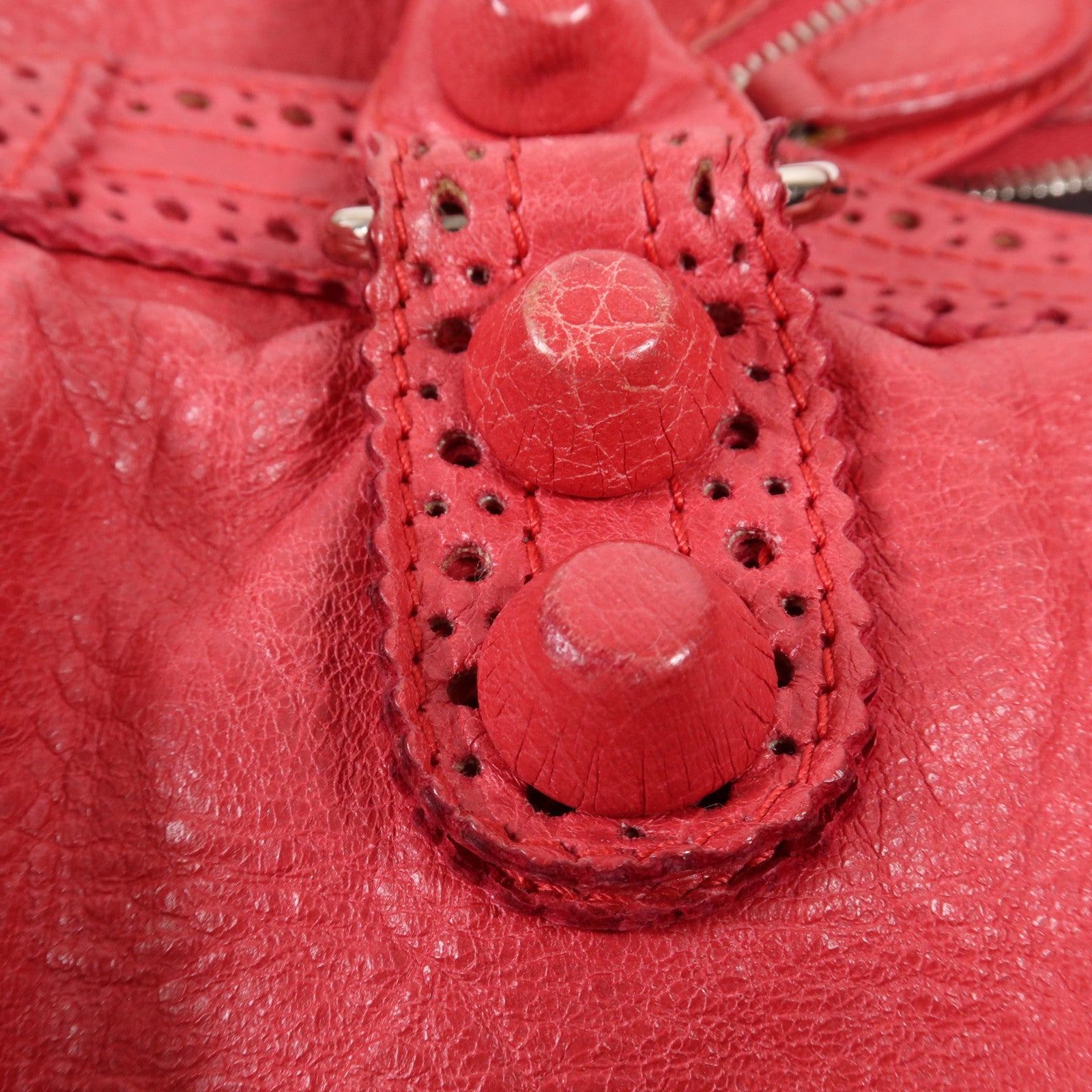 BALENCIAGA 牛皮皮革Giant City銀扣手挽肩背兩用袋