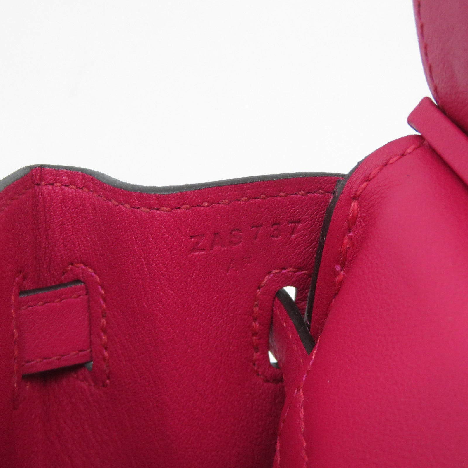 HERMES 【激減優惠】Swift皮革Birkin 25銀扣手挽袋Framboise覆盆子粉色