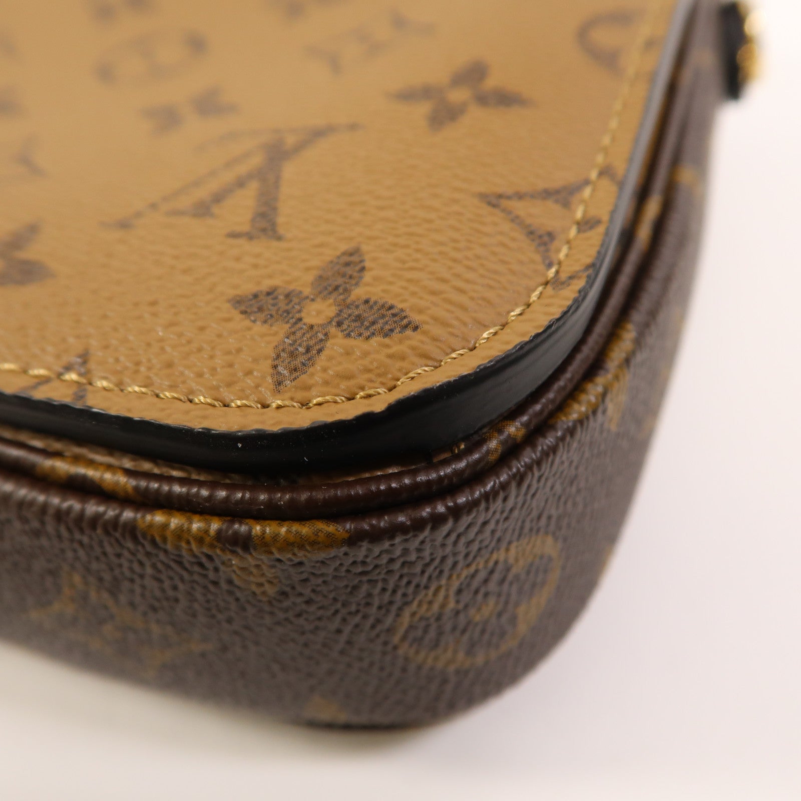 LOUIS VUITTON Monogram Reverse Pochette Metis金扣手挽肩背兩用袋