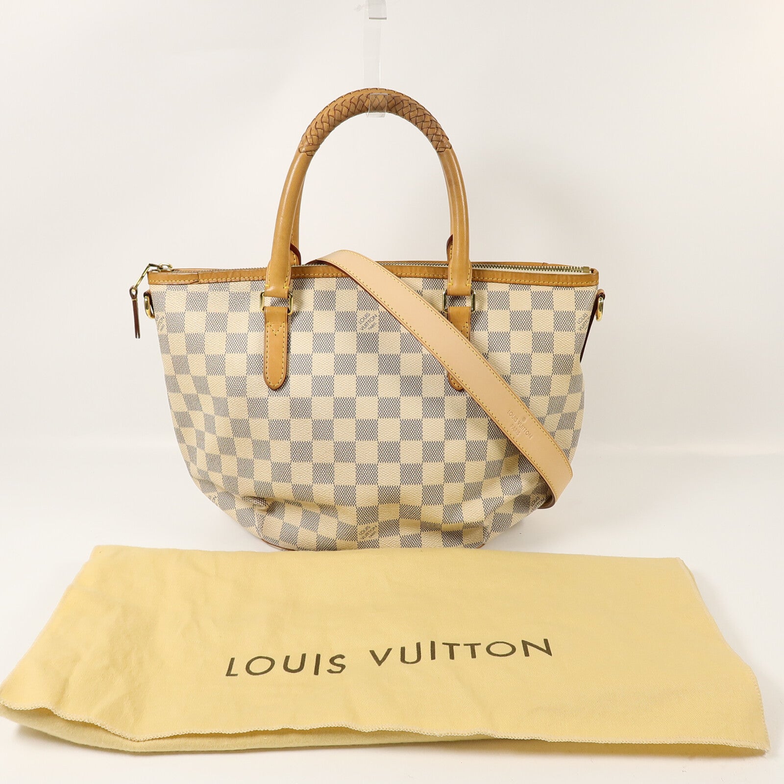 LOUIS VUITTON Damier Azur Riviera PM手挽肩背兩用袋