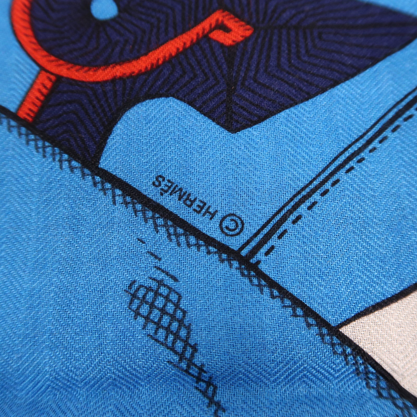 HERMES 羊絨/絲質Scarf圍巾