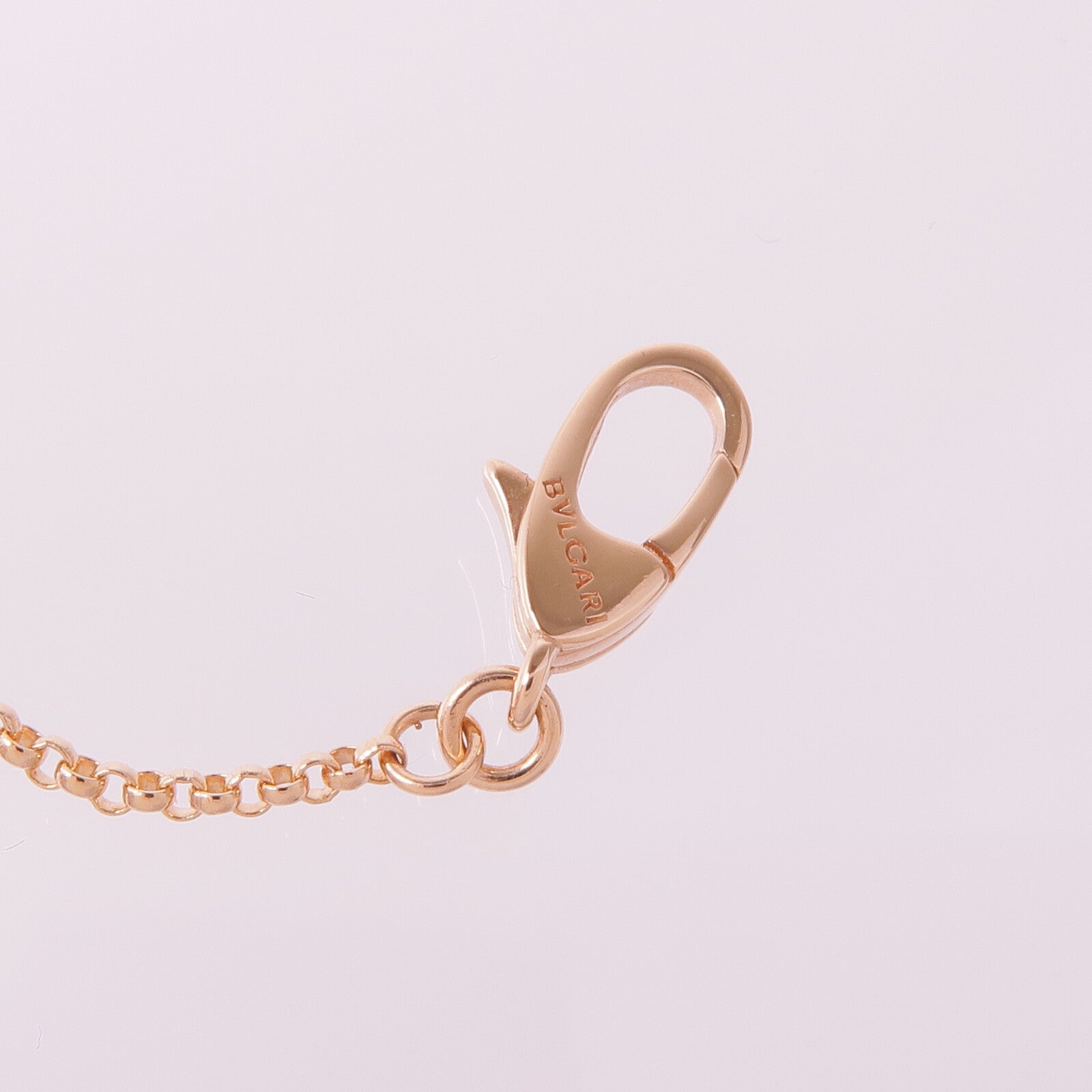 BVLGARI 18K玫瑰金B.zero1 Necklace鑽石項鍊