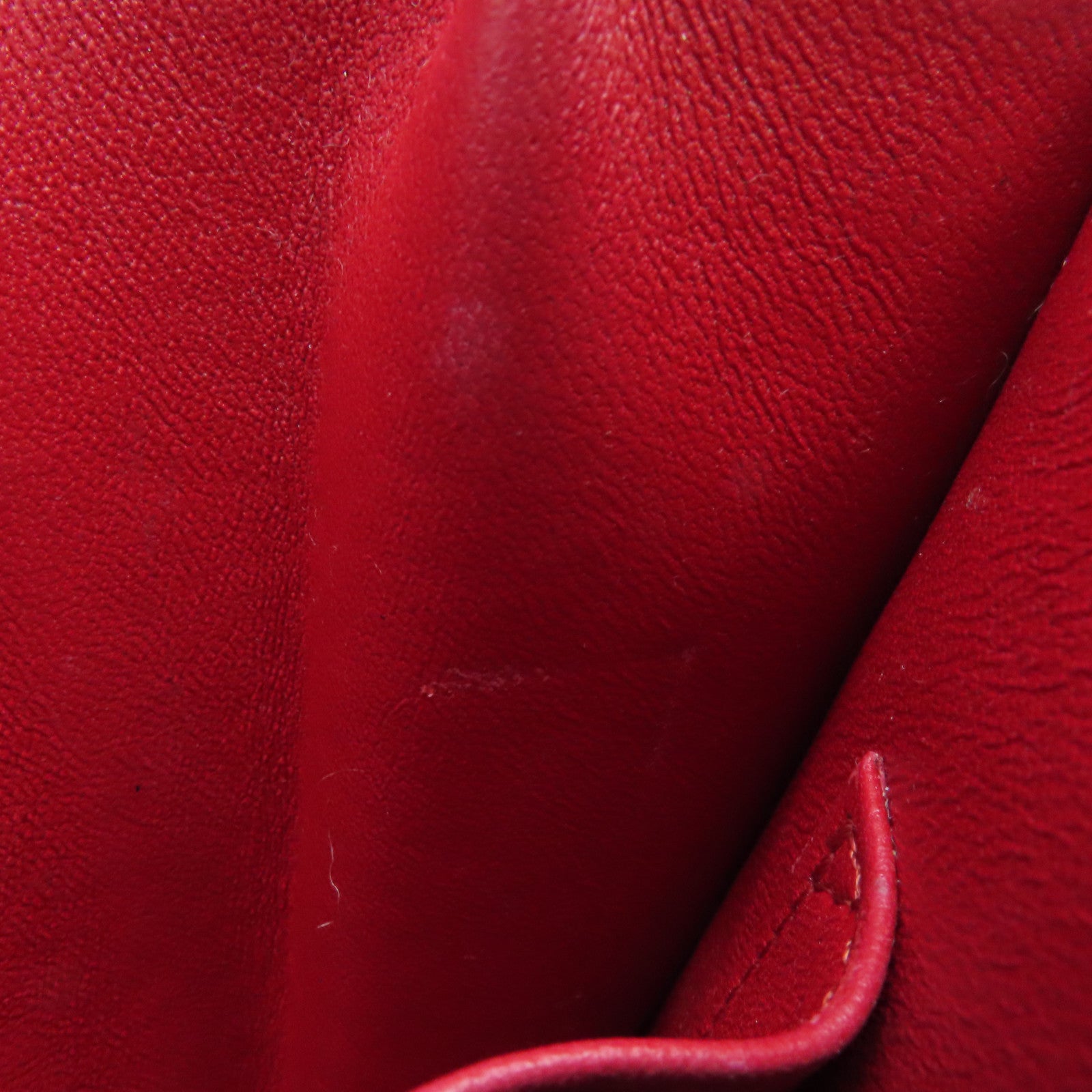 CELINE 牛皮皮革Classic Box银扣肩背袋红色