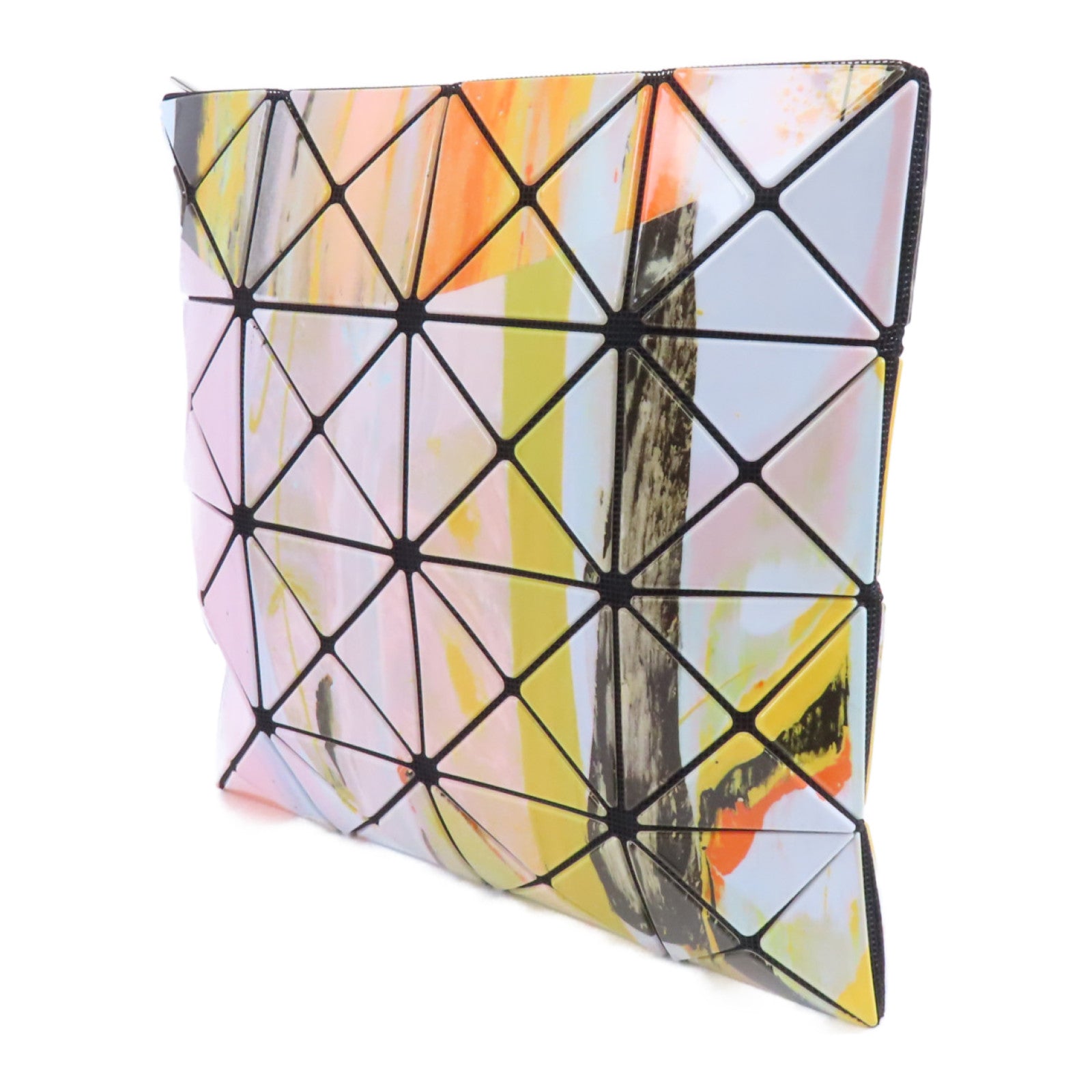 ISSEY MIYAKE PVC BaoBao銀扣肩背袋彩色