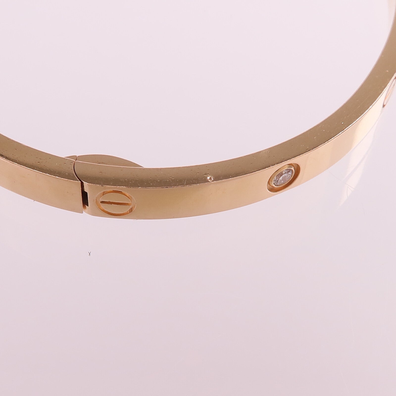 CARTIER 18K玫瑰金Love Bracelet Small Model鑽石手鐲Cartier#16