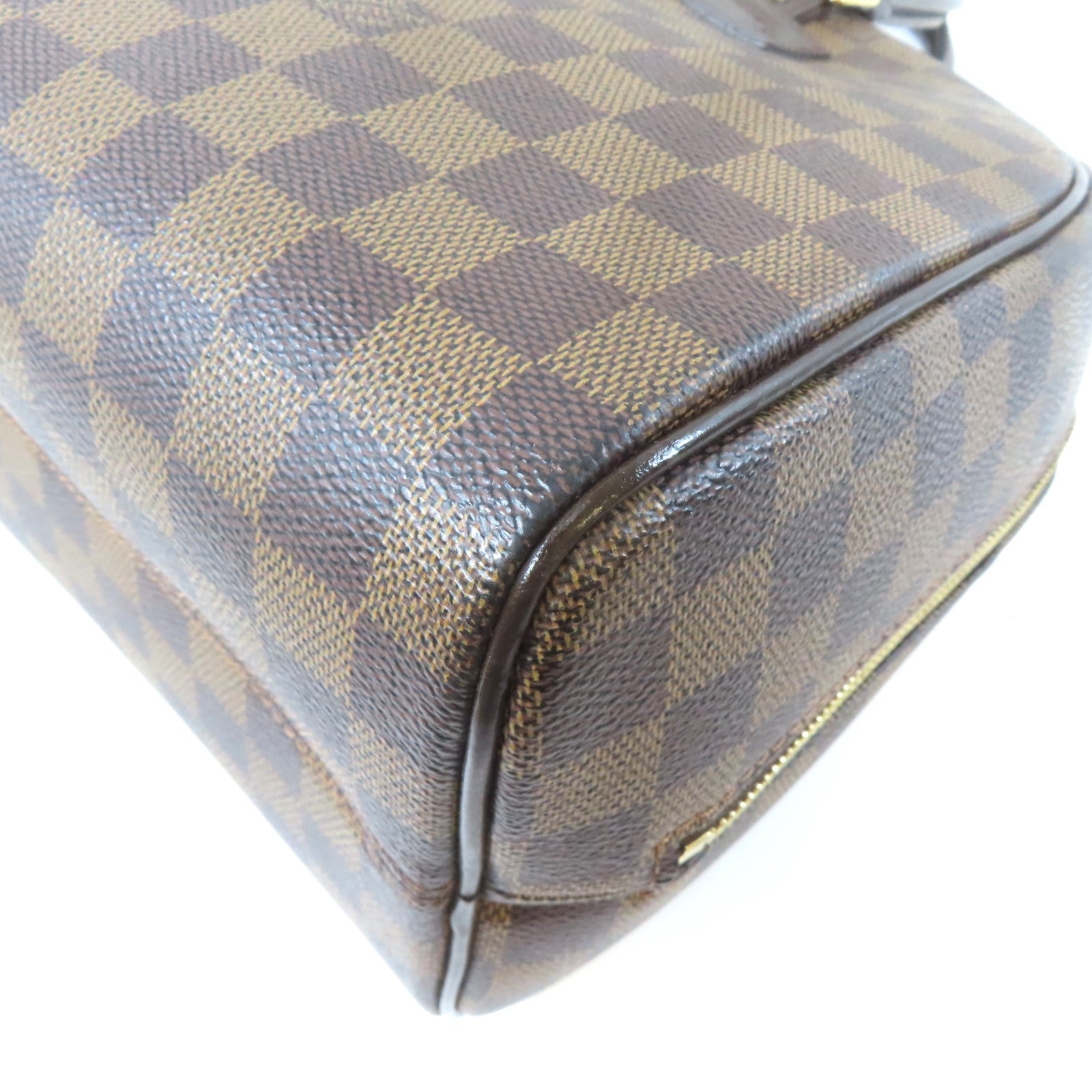LOUIS VUITTON 【激減優惠】Damier Ebene Nolita金扣手挽袋啡色