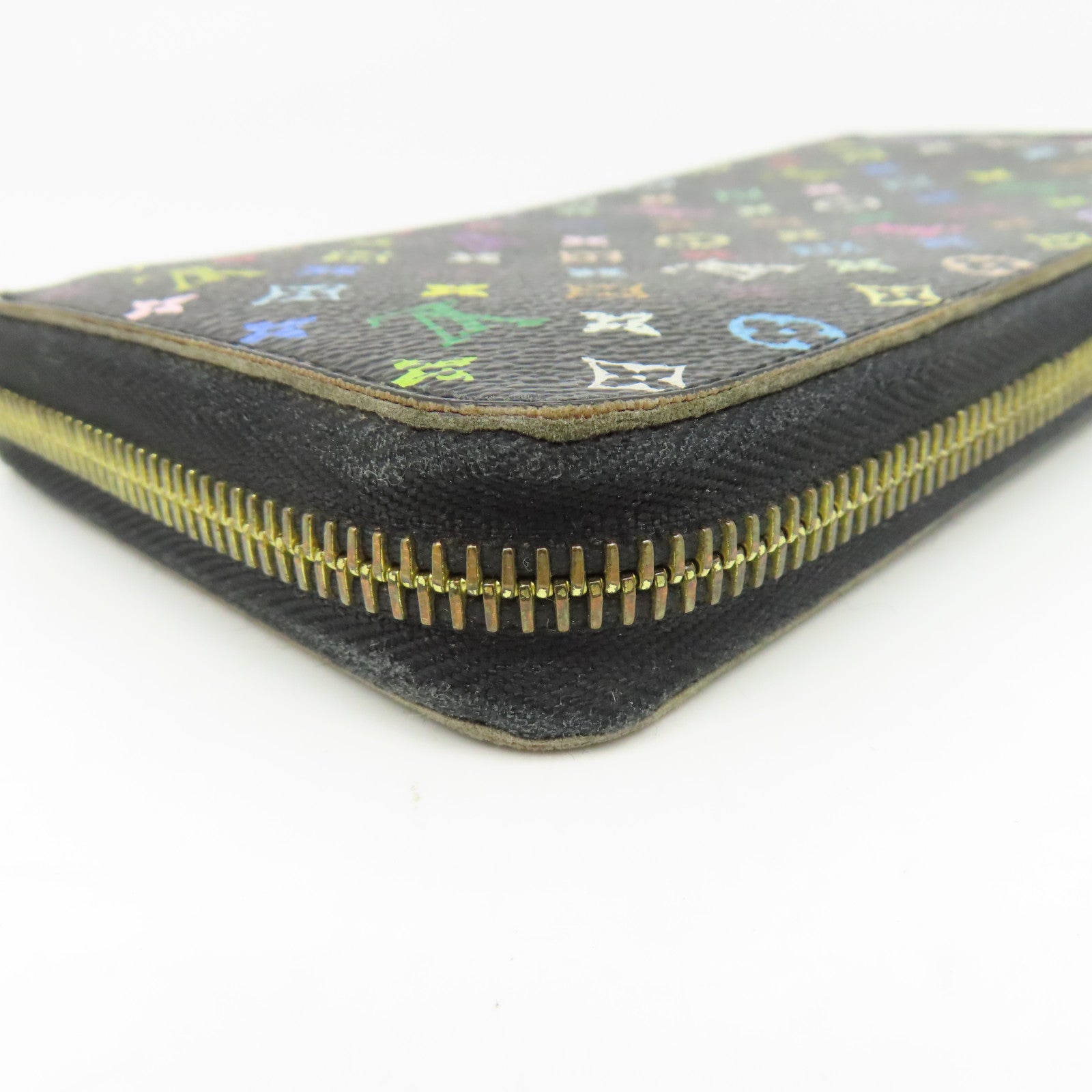 LOUIS VUITTON 【激減優惠】Monogram Multicolore Zippy wallet金扣長錢包黑色