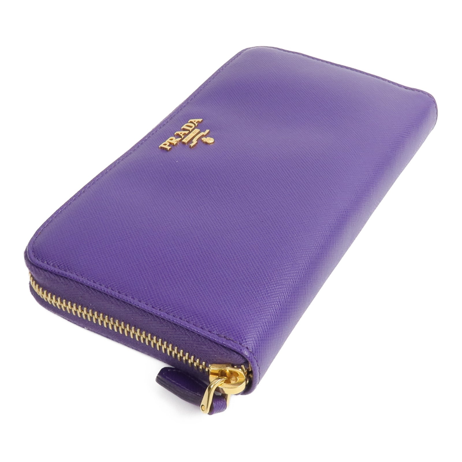 PRADA Saffiano皮革Zip Around Long Wallet長錢包