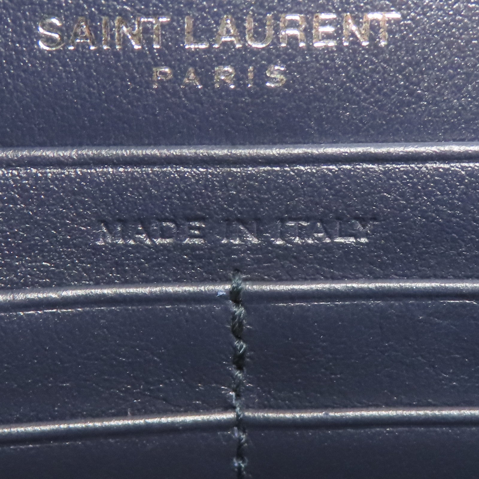 SAINT LAURENT 牛皮皮革Shoulder Bag銀扣鏈帶肩背袋