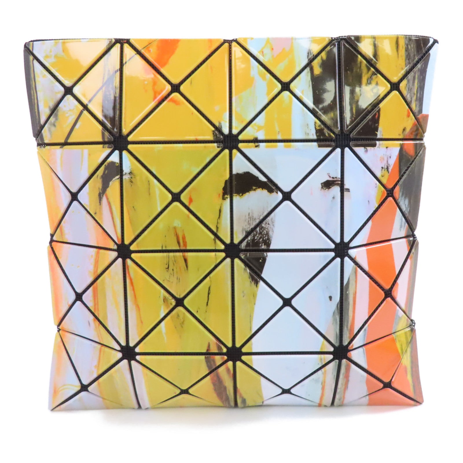 ISSEY MIYAKE PVC BaoBao銀扣肩背袋彩色