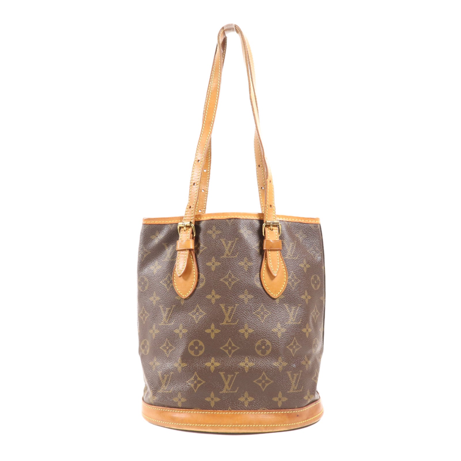 LOUIS VUITTON Monogram Bucket PM金扣手挽袋