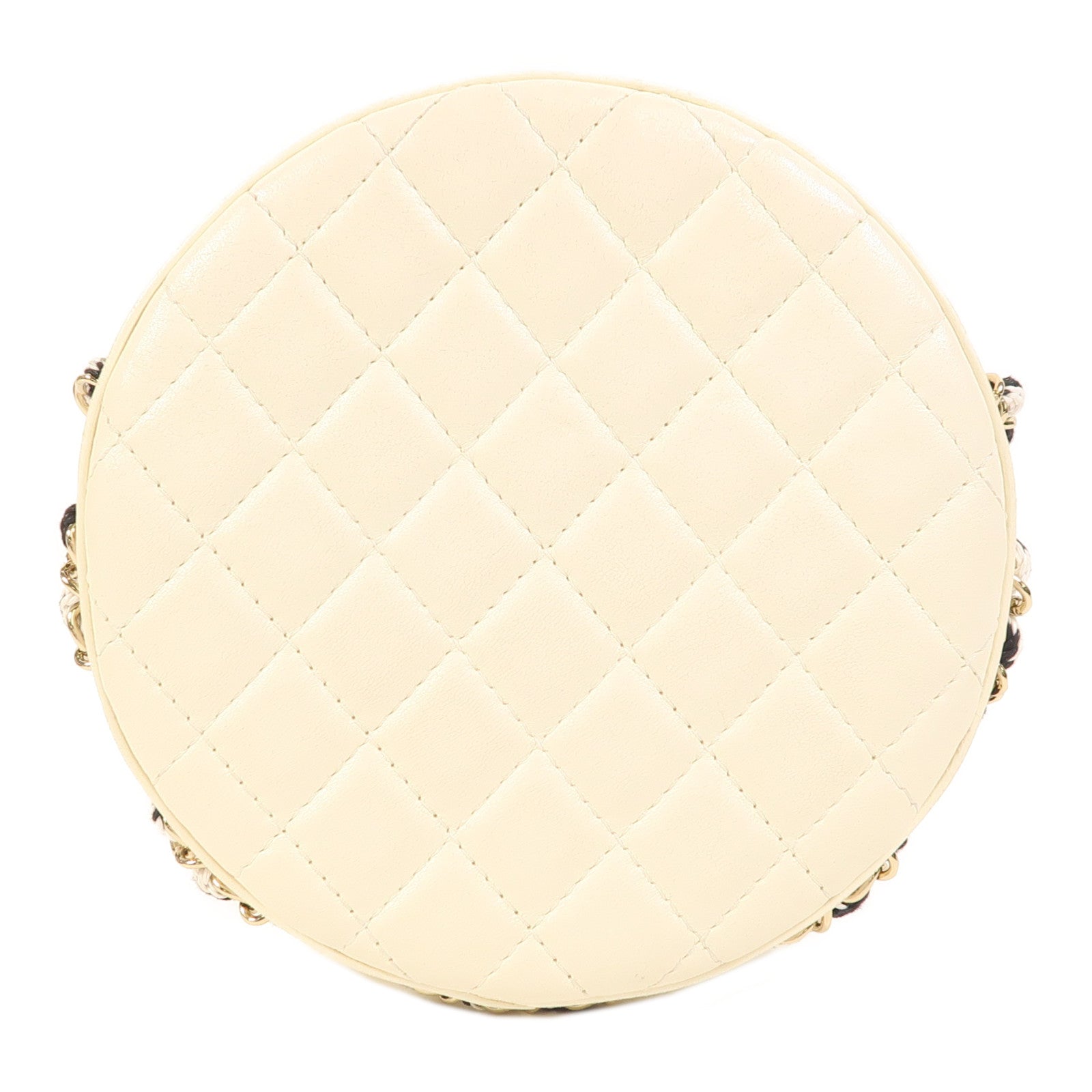 CHANEL 牛皮皮革Chain Shoulder金扣鏈帶肩背袋