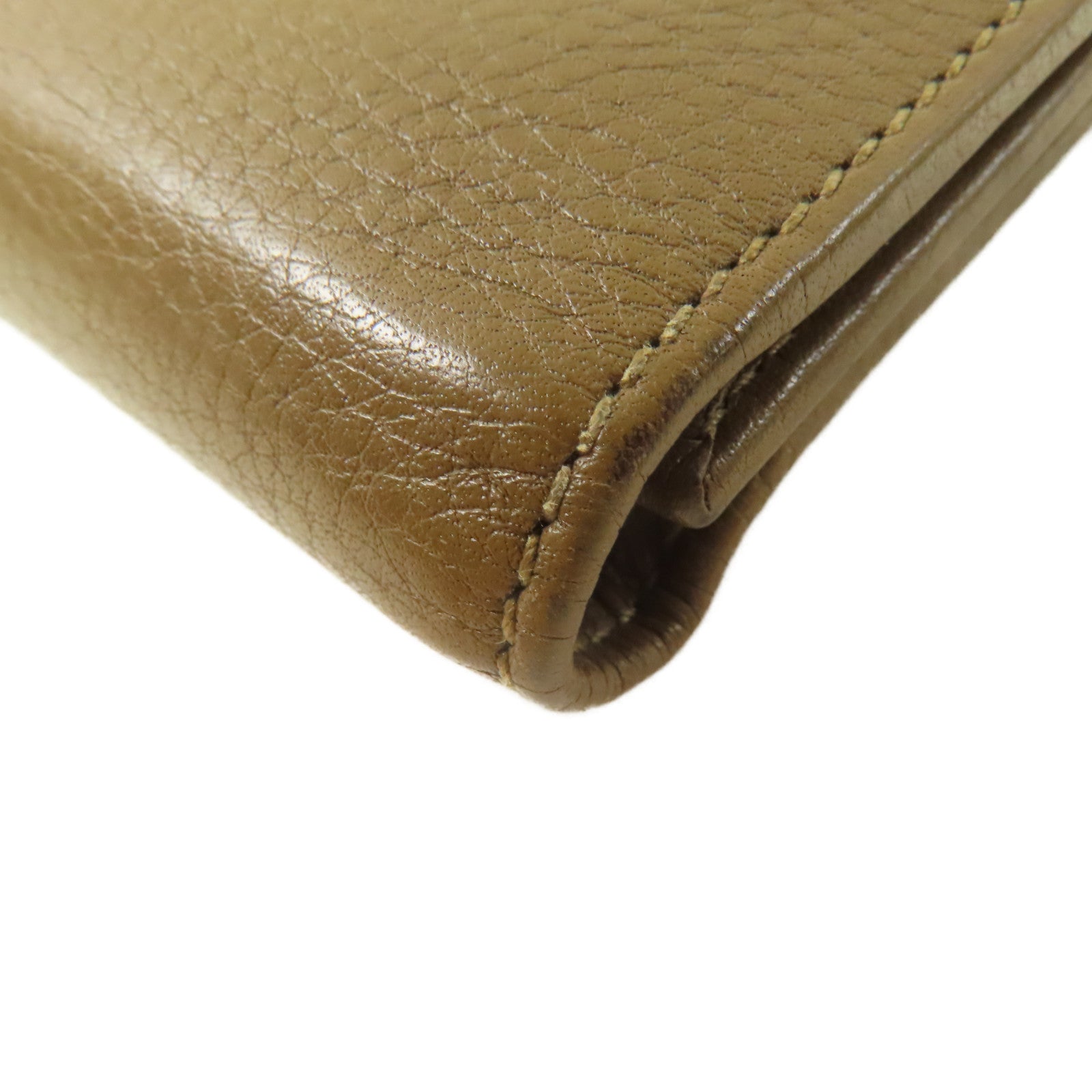 GUCCI 【激減優惠】牛皮皮革Long Wallet長錢包啡色
