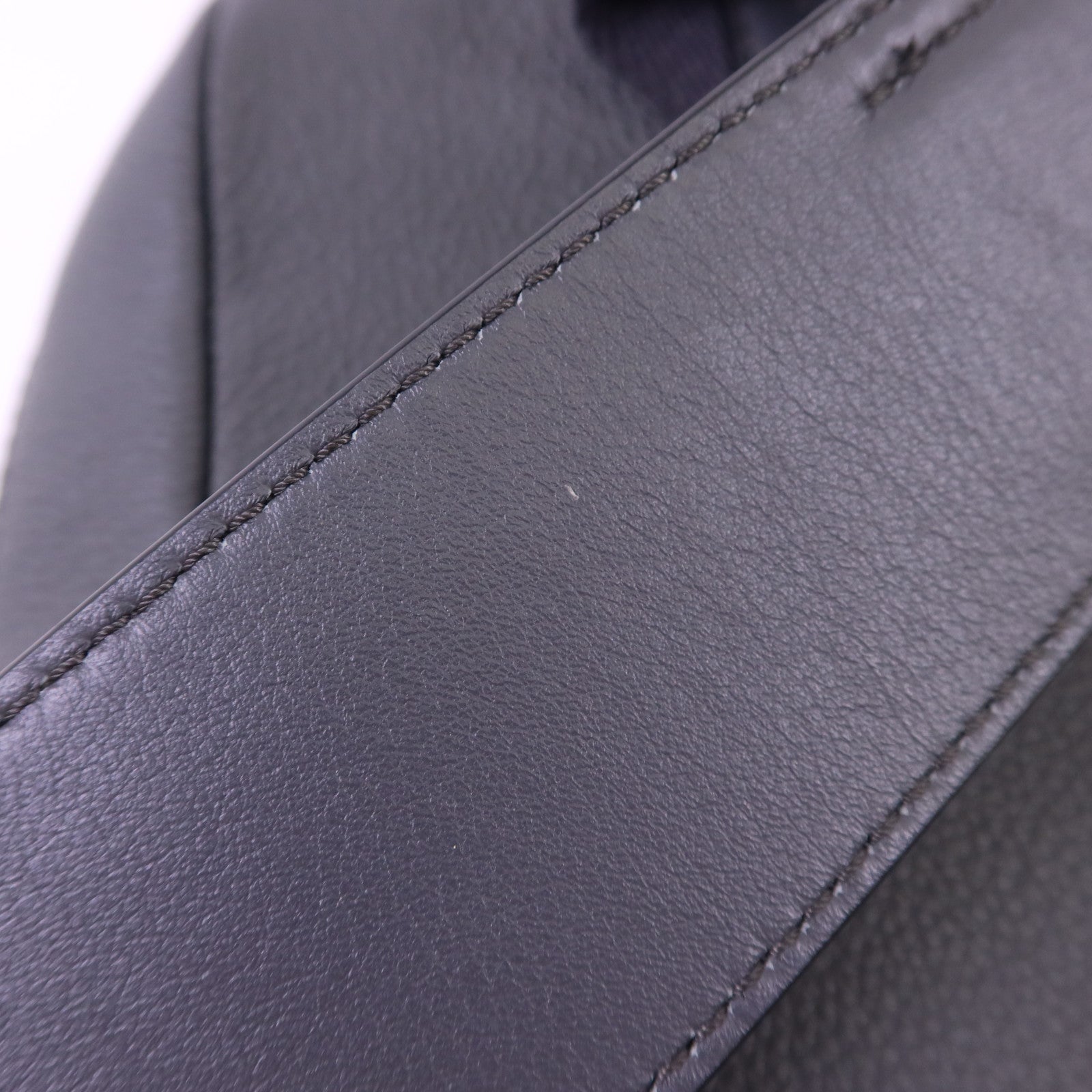 LOEWE 牛皮皮革Military Backpack銀扣背包
