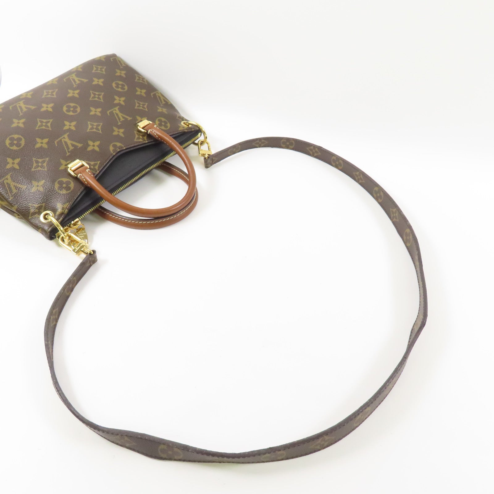 LOUIS VUITTON Monogram Pallas BB金扣手挽肩背兩用袋